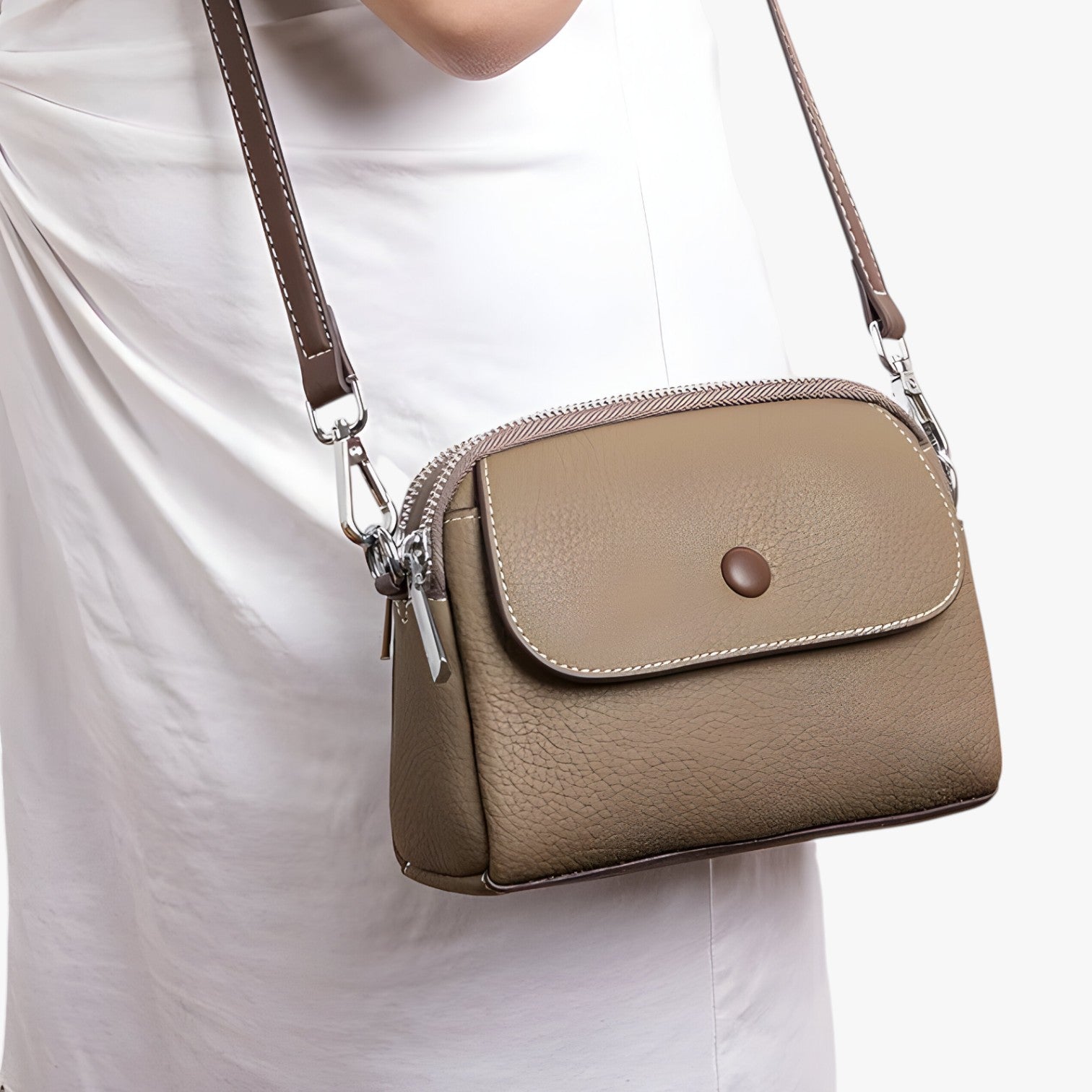 Borsa a Spalla Donna Grande in Pelle Sintetica Nera con Manici Regolabili - - alla bag Bags borsa borsa spalla capiente donna moda Shoulder Bags spalla women bag women bags - Concept Palermo