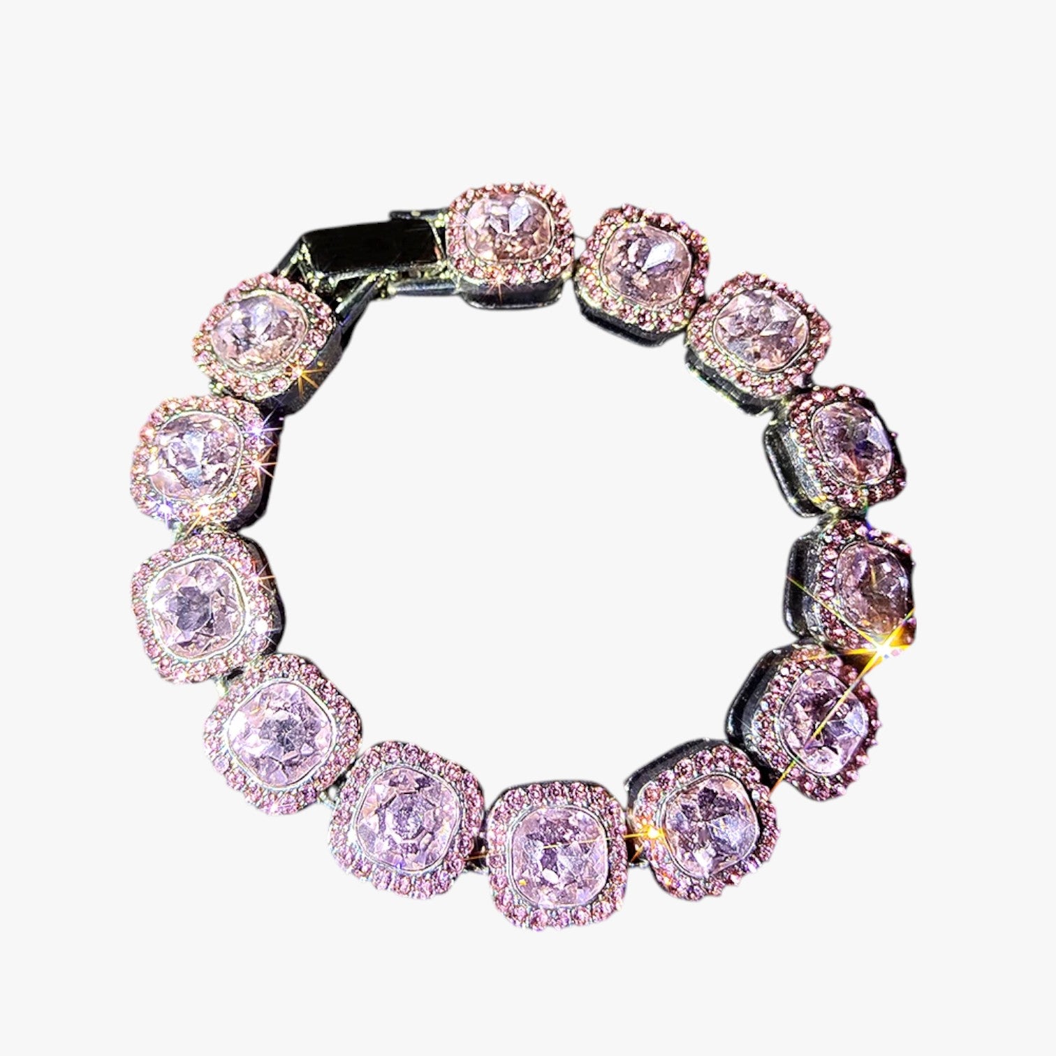 Bracciale Tennis con Ciondoli Cuore & Cristallo – Eleganza Hip Hop per Ogni Occasione Donna - - bracciale bracciale tennis BRACELET BRACELET FOR WOMEN BRACELETS bracelets for women ciondoli cristallo cuore donna eleganza jewelry women bracelets - Concept Palermo