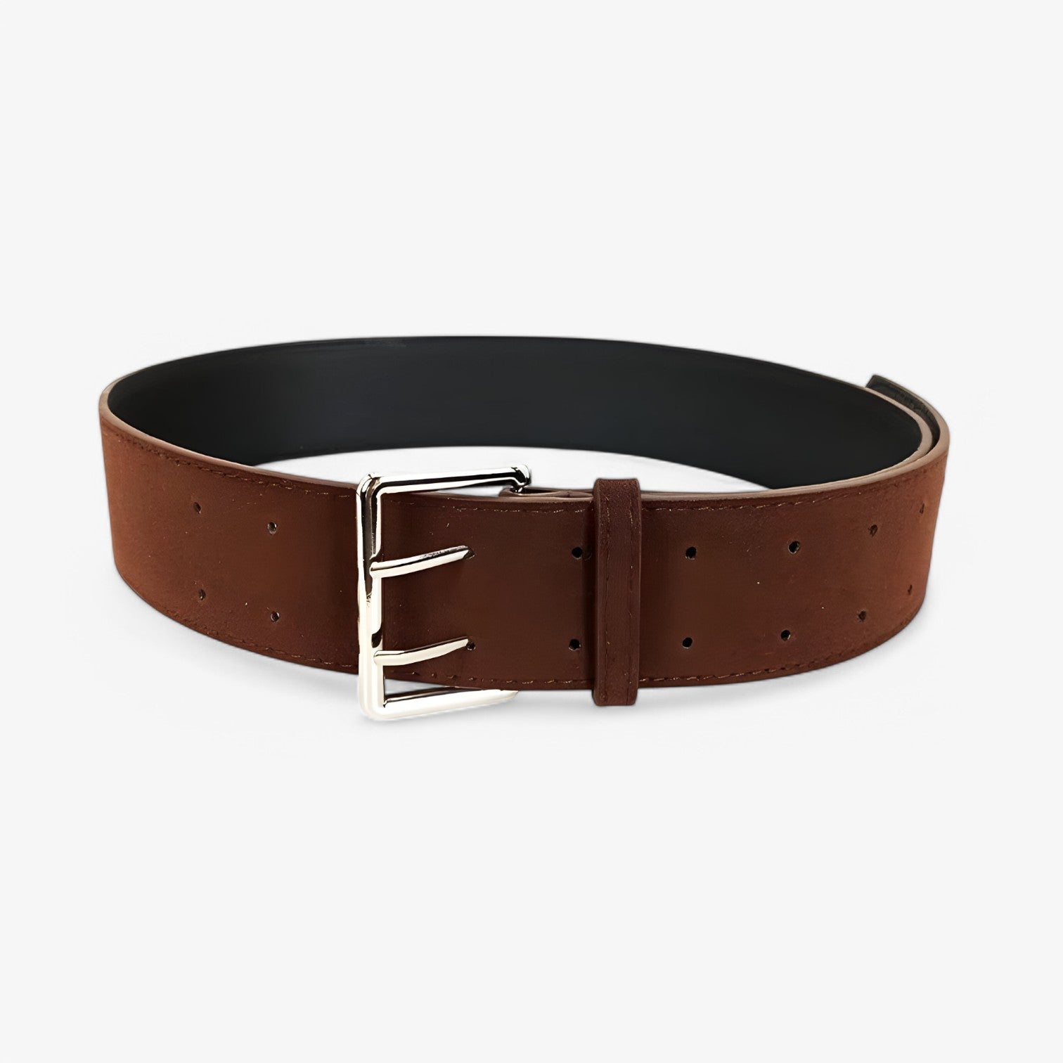 Cintura Larga in Seta di Camoscio con Fibbia Argento Donna - - belts camoscio cintura cintura larga donna fibbia larga seta waist belt for women women belt round Womens belt - Concept Palermo