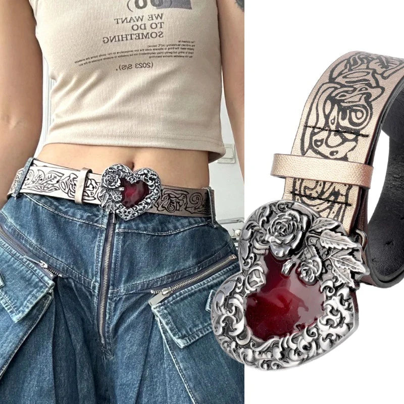 Cool, alla moda e per jeans Rosso - - alla belts cool cool alla jeans moda waist belt for women Womens belt - Concept Palermo