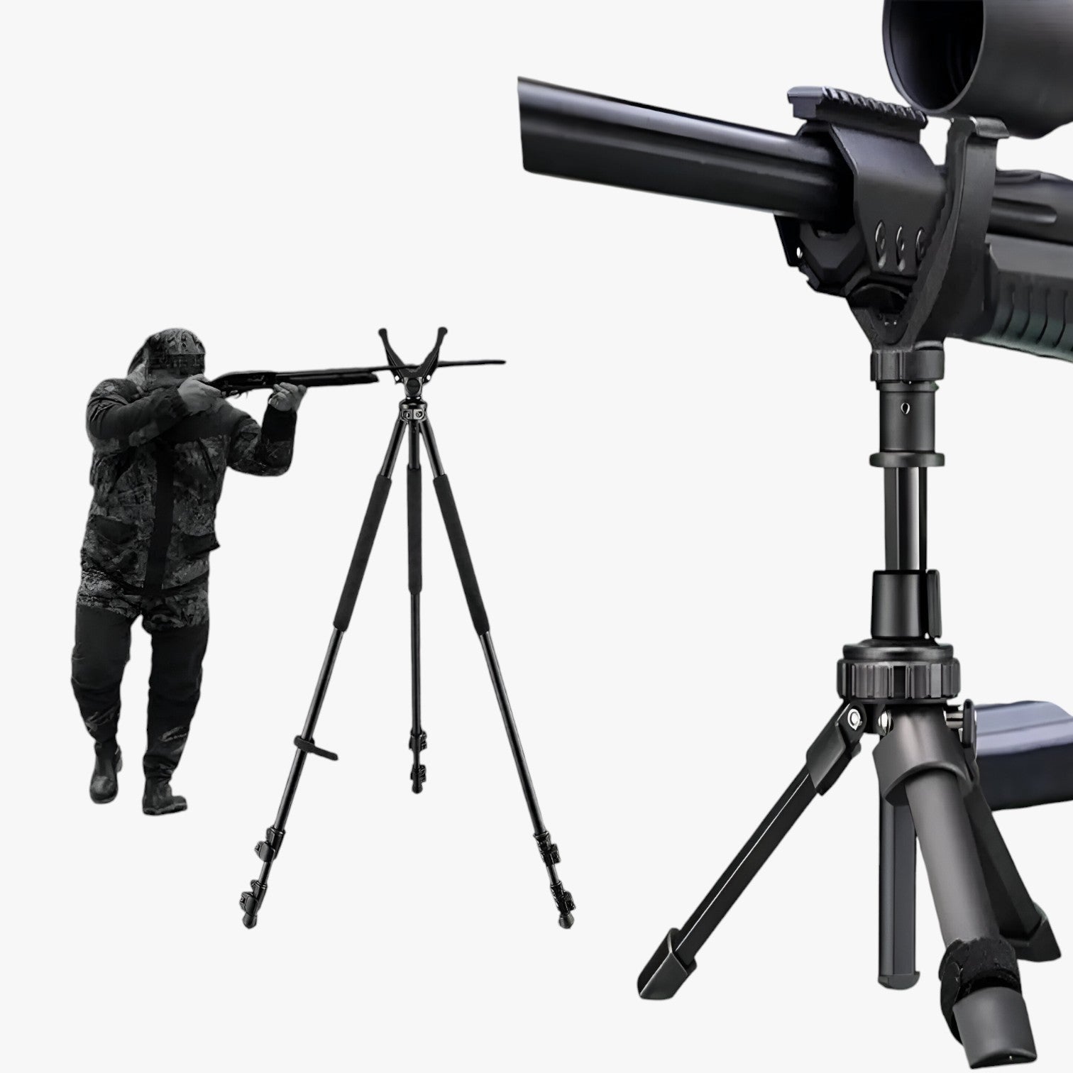 Treppiede a Colpo Fisso – Precisione e Versatilità per Caccia e Fotocamere Uomo - - caccia camera colpo fisso fotocamere gadget gadgets precisione treppiede treppiede colpo - Concept Palermo