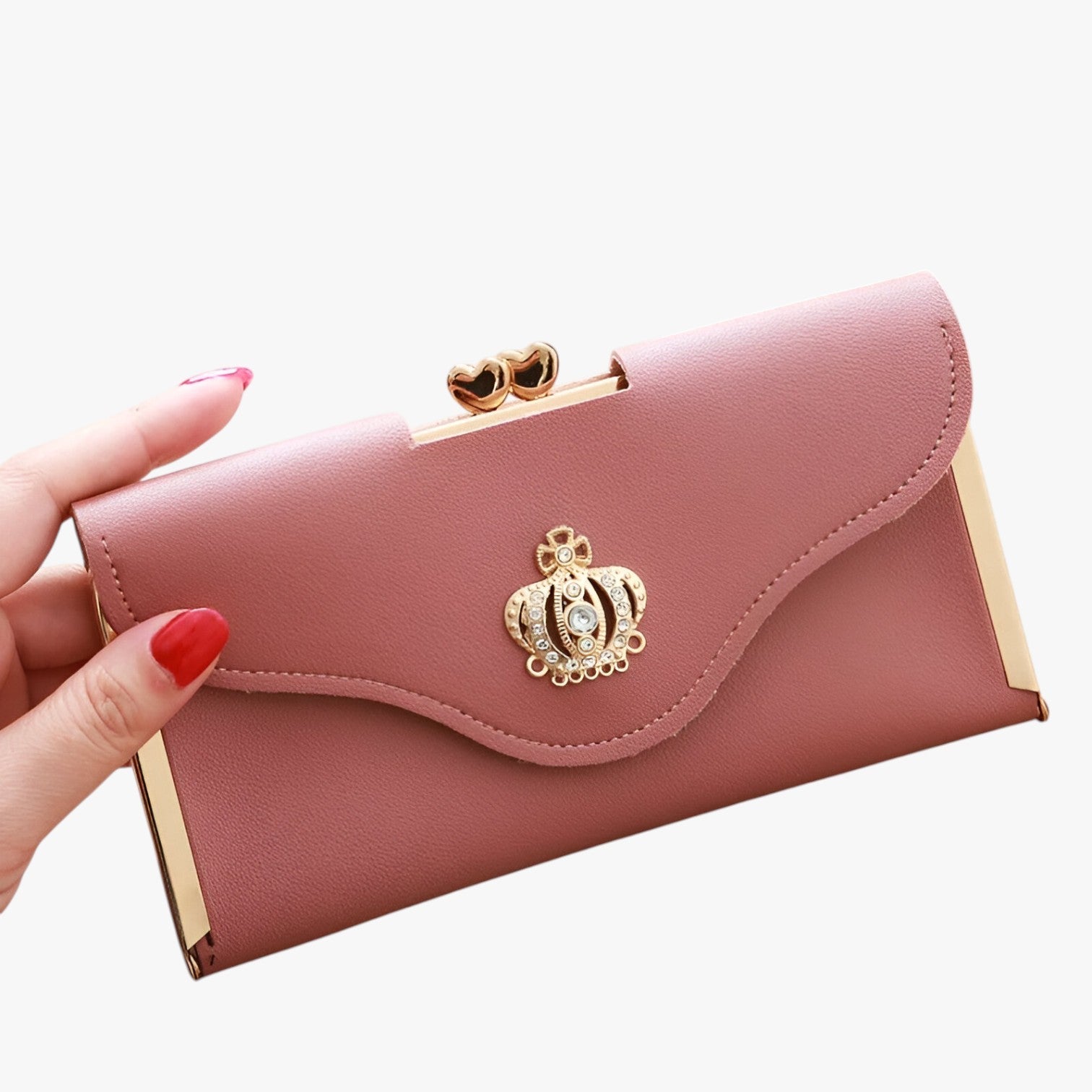 Portafoglio da donna Luxe - Design, ampia suddivisione - Rosa - ampia design donna luxe portafoglio portafoglio donna suddivisione wallet wallets womens wallet - Concept Palermo