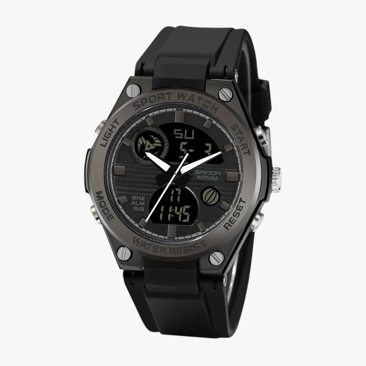 Orologio Sportivo Digitale da Donna Impermeabile con Cinturino in Silicone Nero - - donna female watch impermeabile ladies watch orologio orologio sportivo sportivo watch watch for women watches wrist watches for women - Concept Palermo