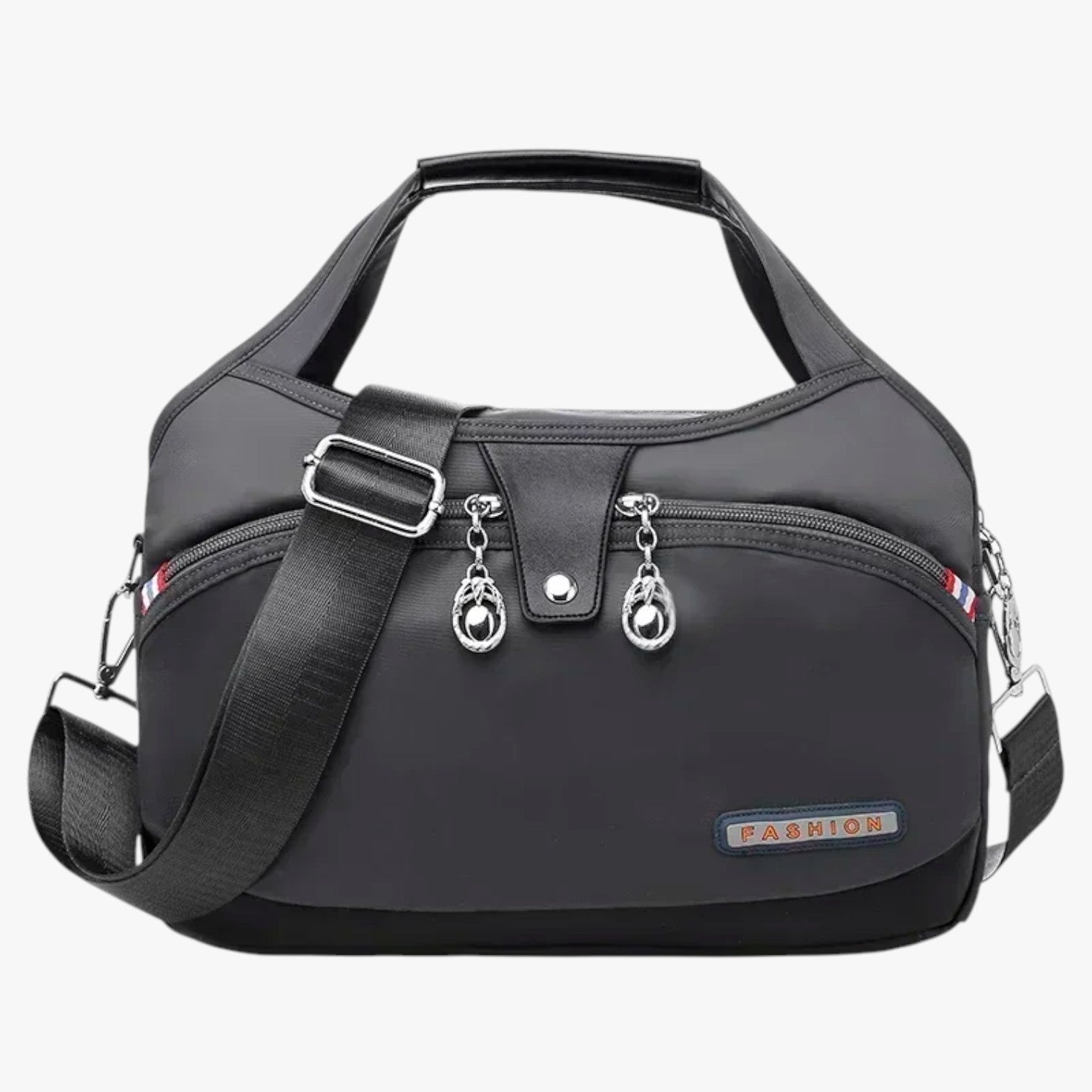 Borsa a tracolla alla moda con spazio extra Donna - Grigio scuro - alla bag Bags borsa borsa tracolla donna extra handbags moda spazio women bags Women's handbags - Concept Palermo