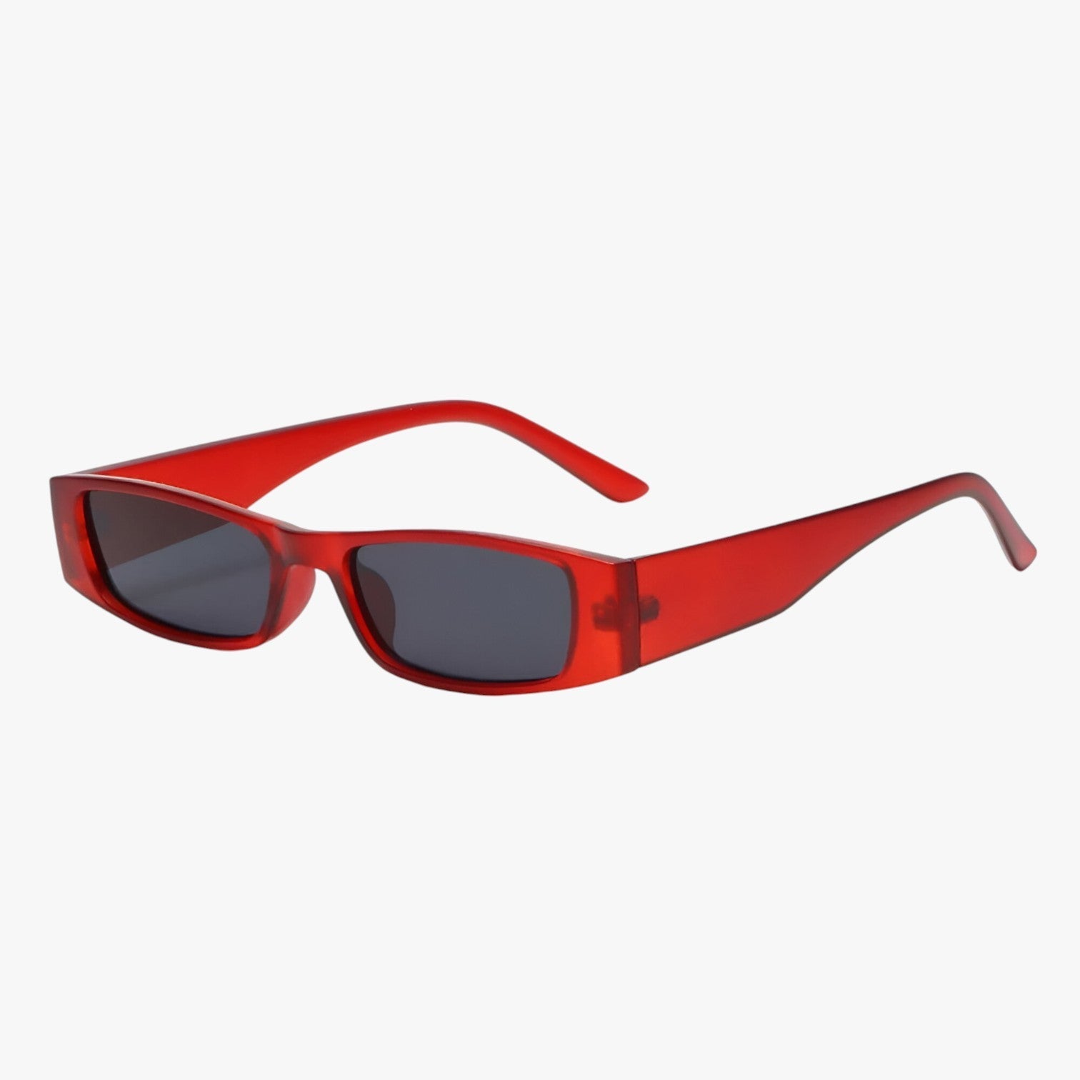 Retro Slim Cat-Eye Occhiali da sole – Stile audace, protezione UV - Rosso opaco - audace Fashion Sunglasses occhiali polarized sunglasses women protezione Rectangular Sunglasses retro retro slim slim sole stile Sunglasses - Concept Palermo