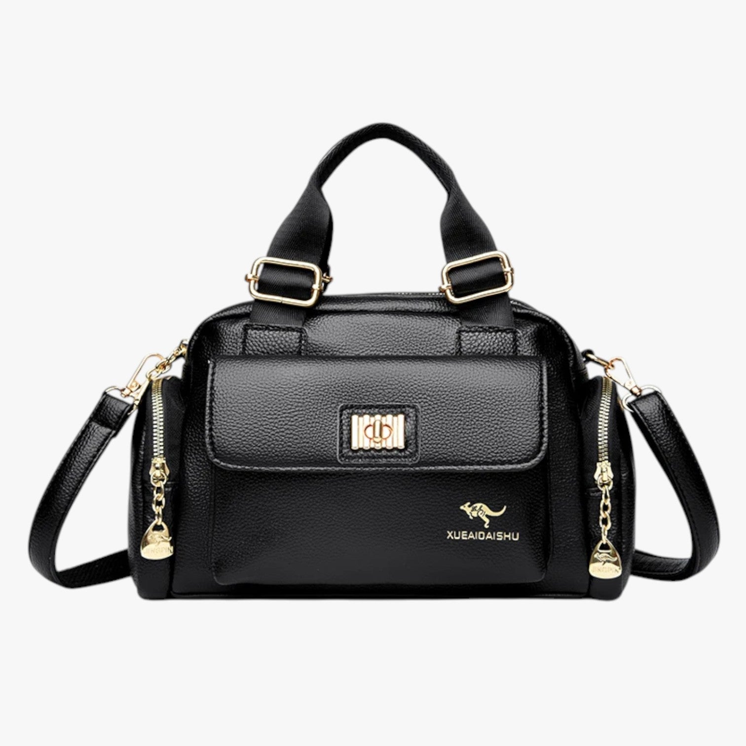 Eleganza e praticità per tutti i giorni – Borsa multitasche in pelle PU Donna - Nero - Bags borsa donna eleganza eleganza praticità giorni multitasche pelle women bags Women's handbags - Concept Palermo