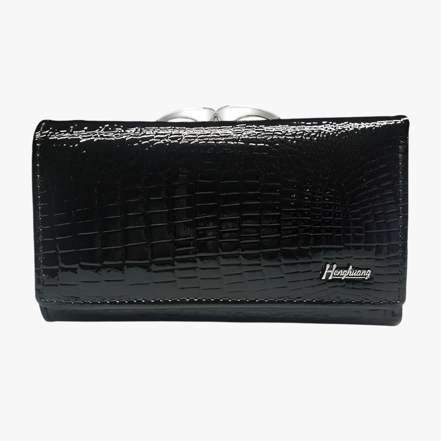 Portafoglio da donna in pelle di lusso pratico - nero - donna pelle portafoglio portafoglio donna pratico wallet wallets womens wallet - Concept Palermo