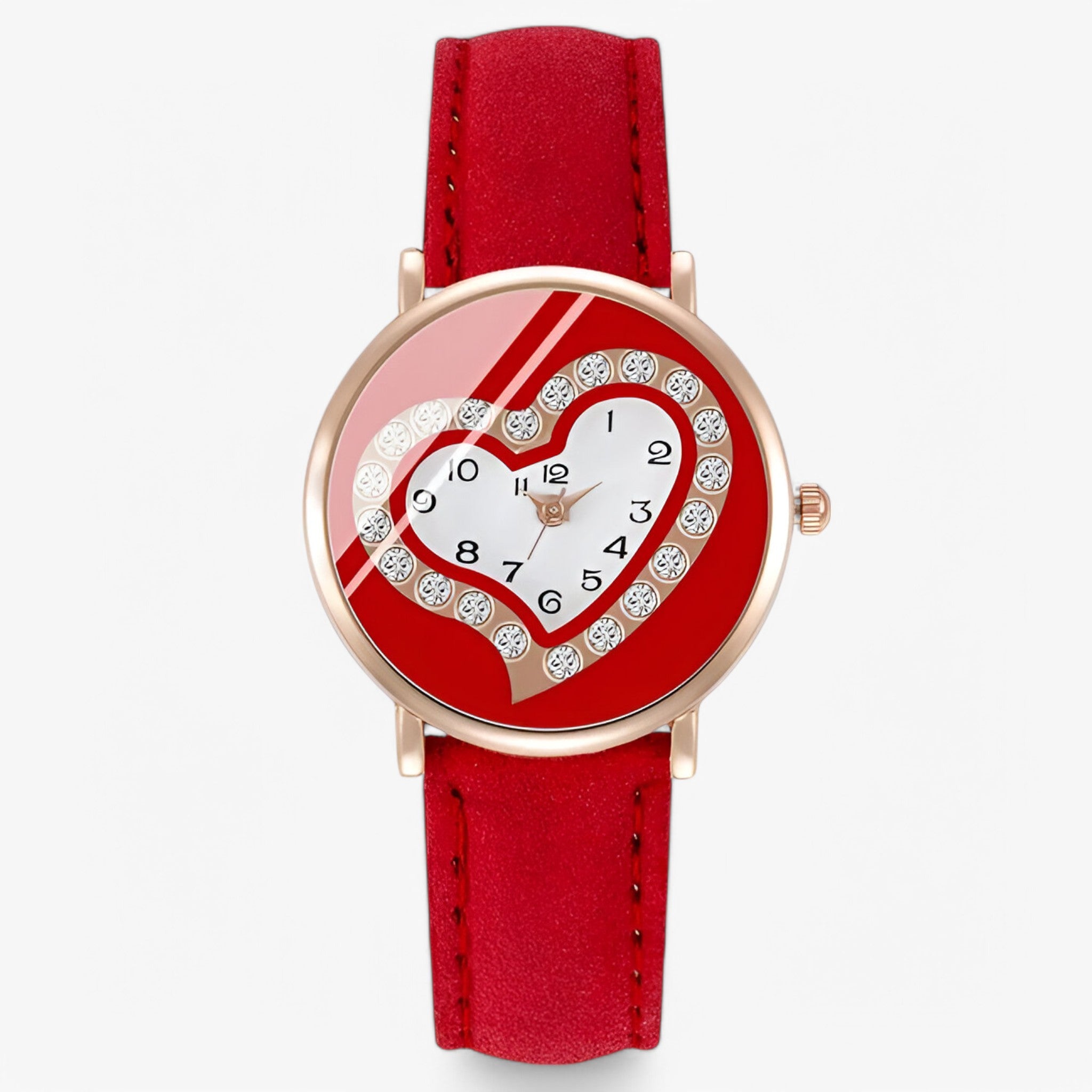 Orologio da donna analogico con cinturino in pelle e stile raffinato - Rossa - accessoires analogico cinturino donna horloges orologio orologio donna pelle raffinato stile watches - Concept Palermo