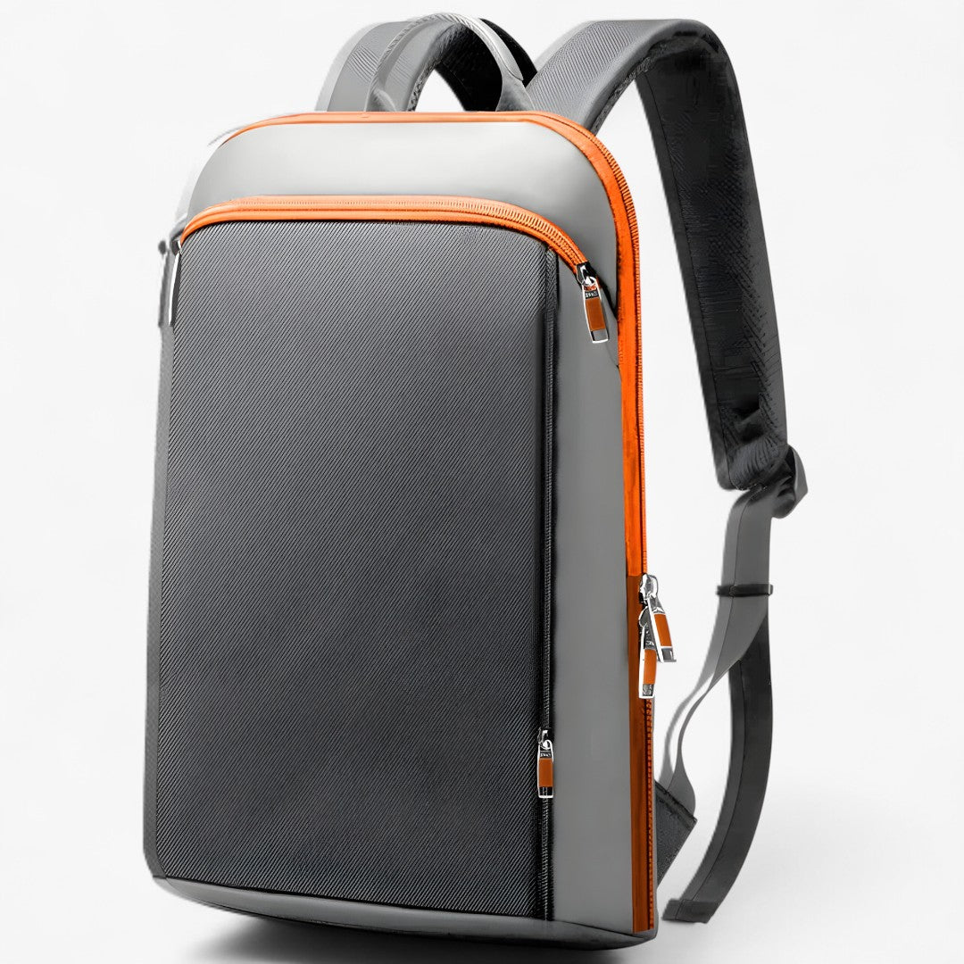 Zaino Slim ed Estensibile per Laptop - Grigio Arancione 15 Pollici - Backpack Backpacks bags estensibile laptop slim zaino zaino slim - Concept Palermo