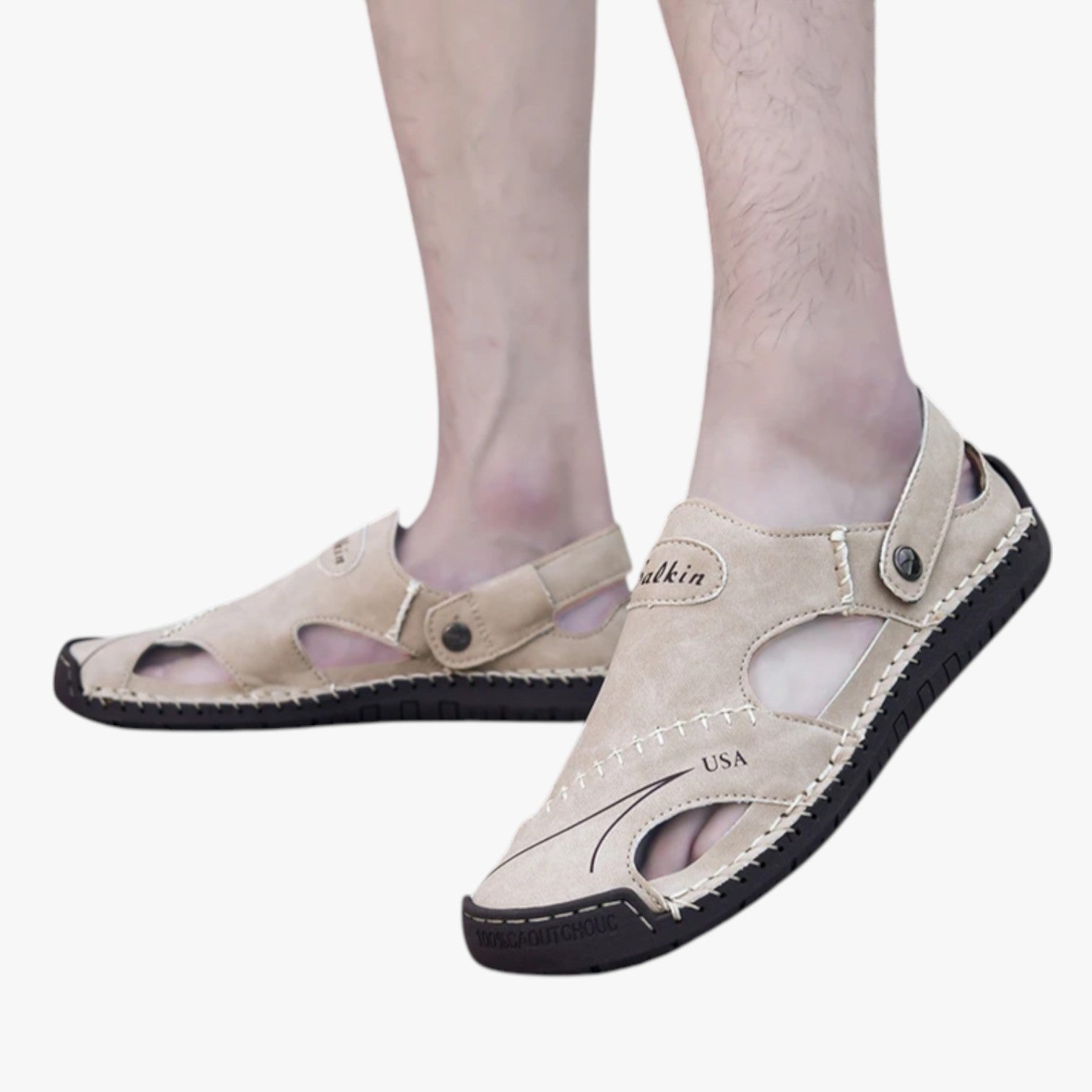 Sandali estivi da uomo - Pelle traspirante e suola antiscivolo per un tocco di stile - - antiscivolo casual sandals estivi pelle sandali sandali estivi sandals stile stylish sandals suola women sandals - Concept Palermo