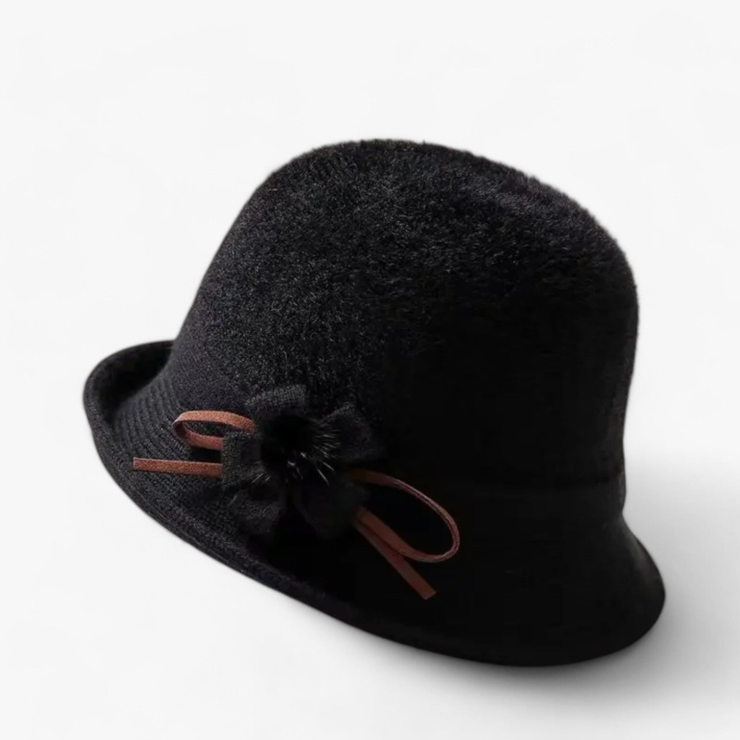 Cappello in lana per donne – calore e stile - Nero 56-58cm - calore cappello cappello lana donne hat Hat for girls lana stile women hat women's hat - Concept Palermo