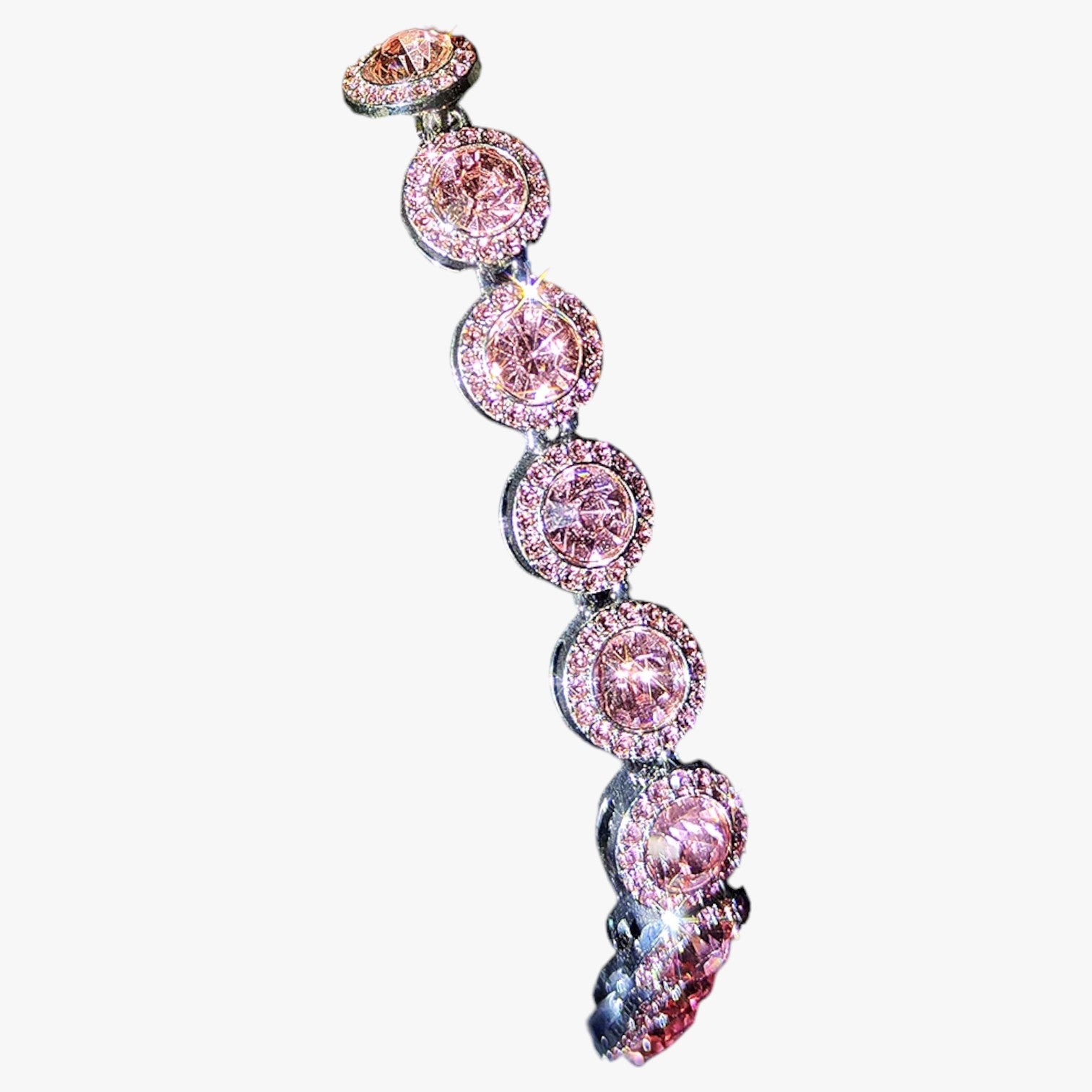 Bracciale Tennis con Ciondoli Cuore & Cristallo – Eleganza Hip Hop per Ogni Occasione Donna - - bracciale bracciale tennis BRACELET BRACELET FOR WOMEN BRACELETS bracelets for women ciondoli cristallo cuore donna eleganza jewelry women bracelets - Concept Palermo