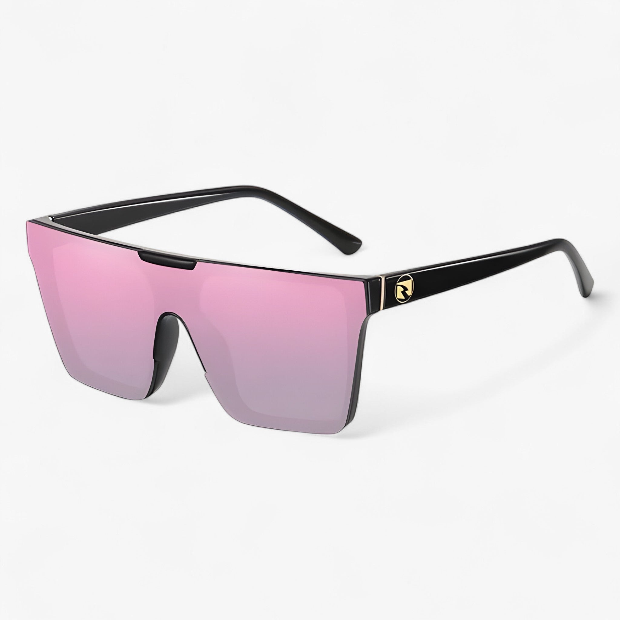 Occhiali da sole monoblocco di lusso Uomo - Nero Rosa - Fashion Sunglasses men sunglasses polarized mens sunglasses monoblocco occhiali occhiali sole Polarized man sunglasses sole sunglasses sunglasses polarized men uomo - Concept Palermo