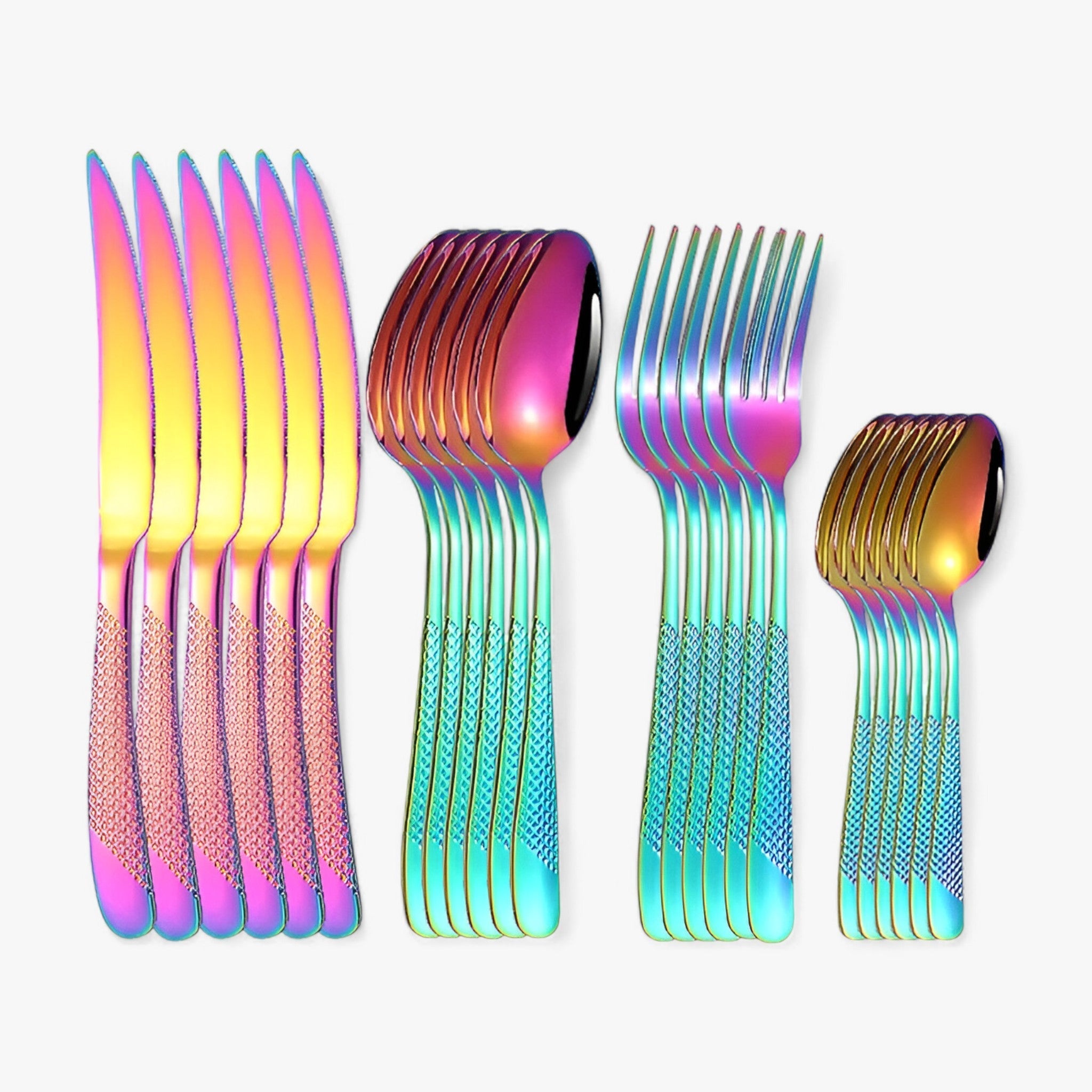 Set Posate Acciaio Inox da Uomo Elegante 24 Pezzi - Colore - acciaio home & garden huis & tuin inox posate posate acciaio uomo - Concept Palermo