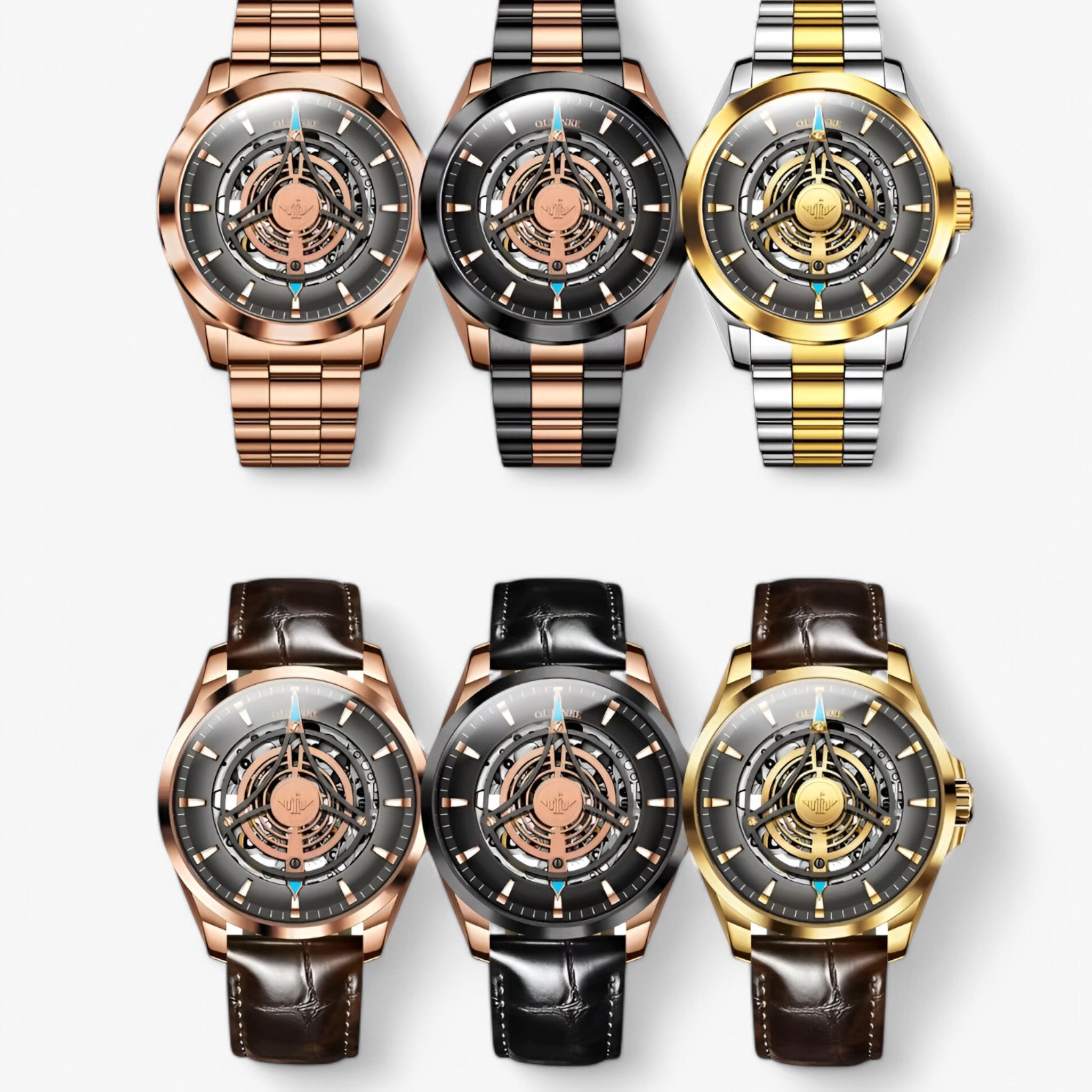 Orologio Meccanico da Uomo con Quadrante Scheletrato Cavo, Elegante e Visibile - - accessoires cavo horloges meccanico orologio orologio meccanico quadrante uomo watches - Concept Palermo