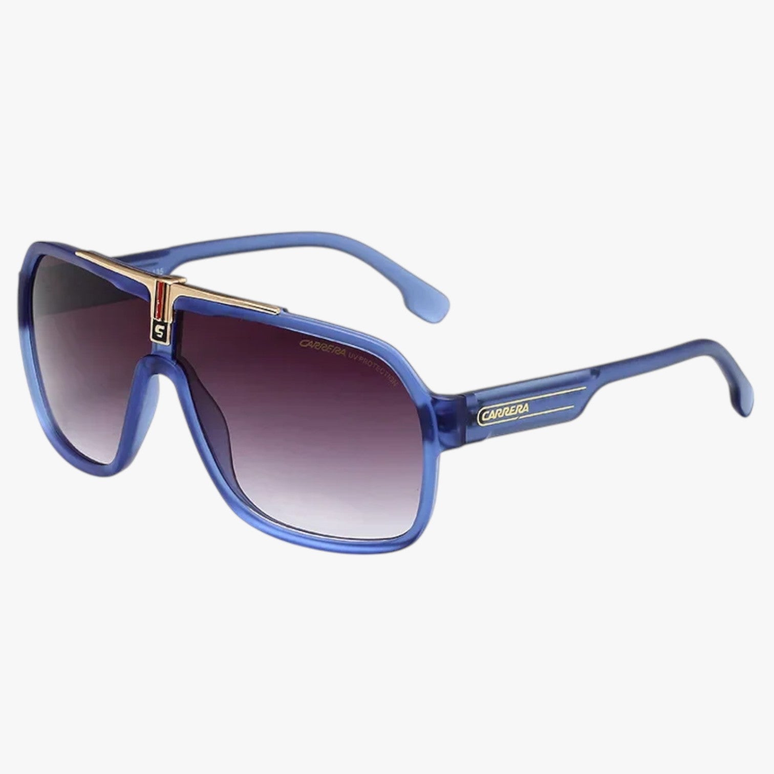 Occhiali da Sole Navigator Uomo/Unisex - Montatura Nera Classica - Blu - Fashion Sunglasses men sunglasses polarized mens sunglasses navigator occhiali occhiali sole sole stile sunglasses sunglasses polarized men unisex uomo - Concept Palermo