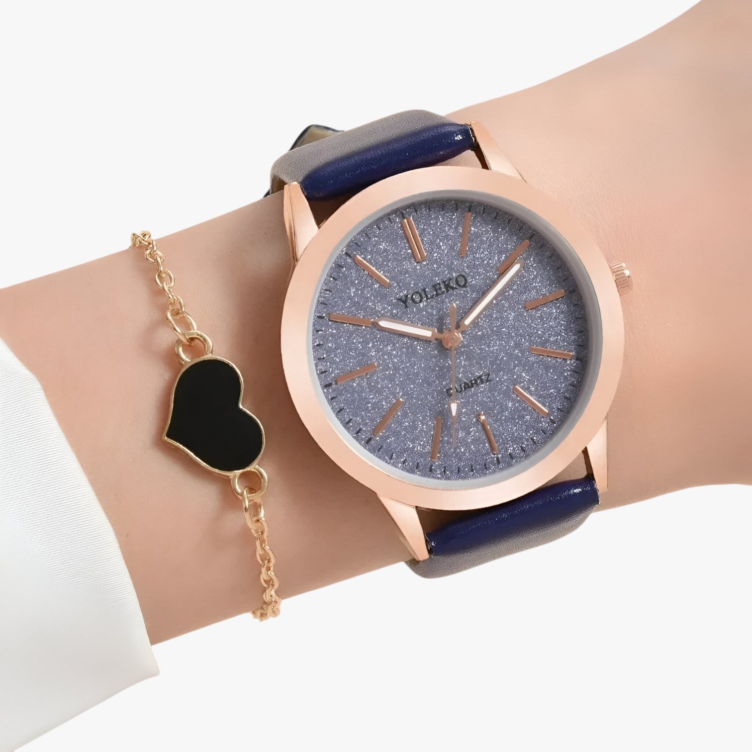 Set Eleganza Femminile 2 Orologi da Donna in Pelle e Bracciale, Stile Lusso al Polso - - bracciale donna eleganza eleganza femminile female watch femminile ladies watch orologi pelle polso watch watch for women watches wrist watches for women - Concept Palermo