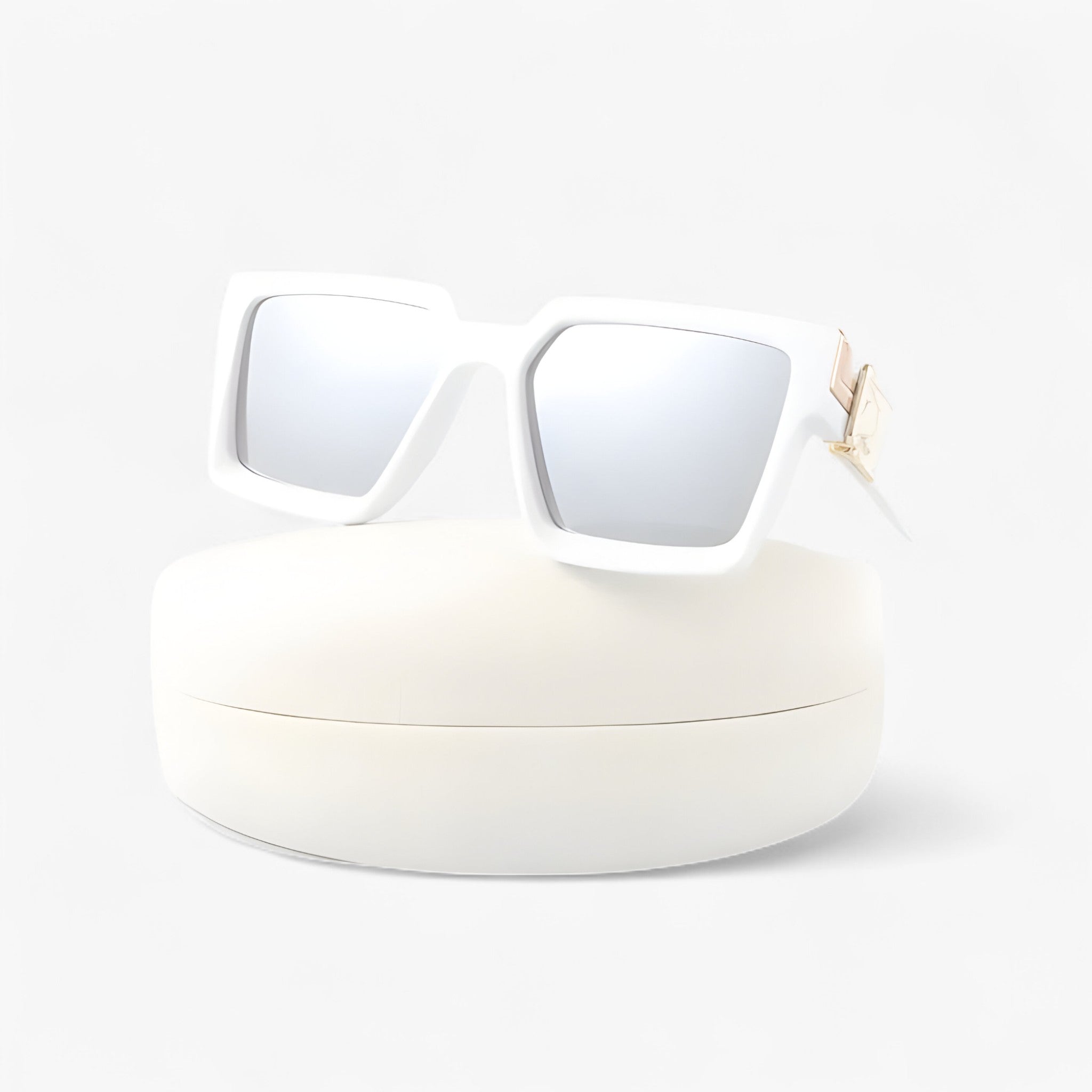 Occhiali da sole quadrati vintage neri da uomo - Bianco Grigio no box - Fashion Sunglasses men sunglasses polarized mens sunglasses neri occhiali occhiali sole Polarized man sunglasses quadrati sole sunglasses sunglasses polarized men uomo vintage - Concept Palermo