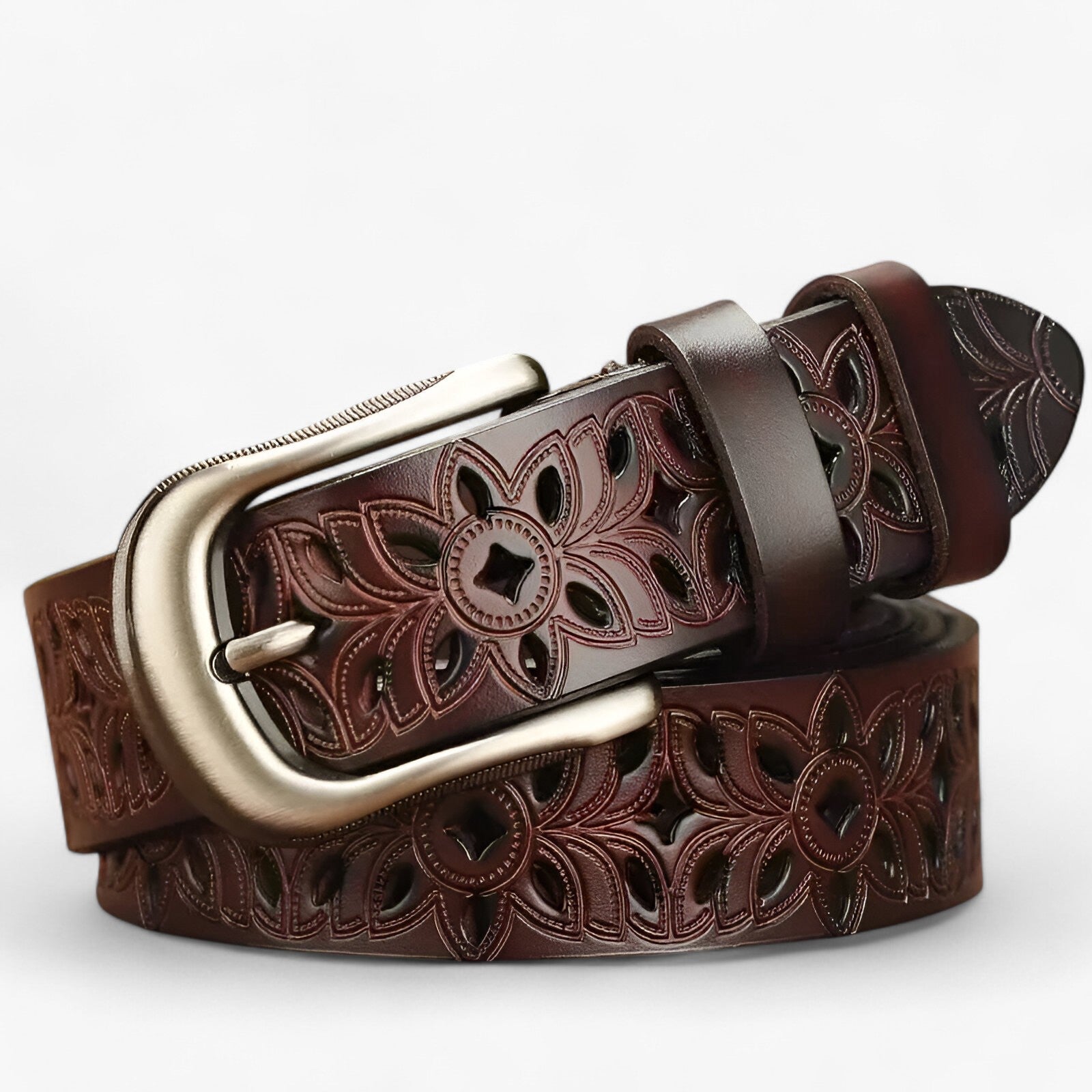 Nuova cintura in pelle resistente in pelle Donna - Caffè 115CM - belts cintura cintura pelle donna pelle resistente waist belt for women Womens belt - Concept Palermo