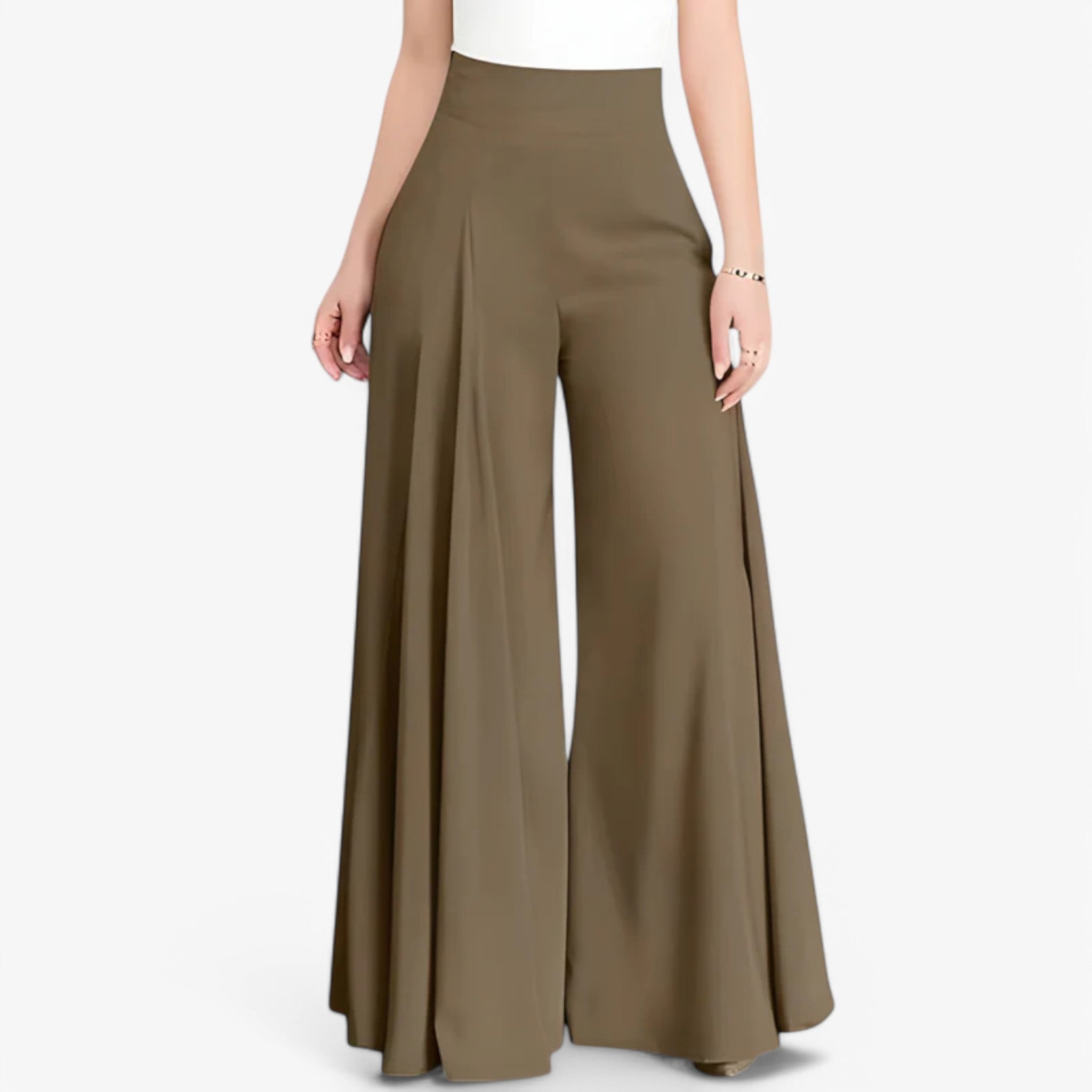 Pantaloni a gamba larga: e comodi Uomo - Marrone - comodi gamba larga pantaloni pantaloni gamba pants uomo - Concept Palermo