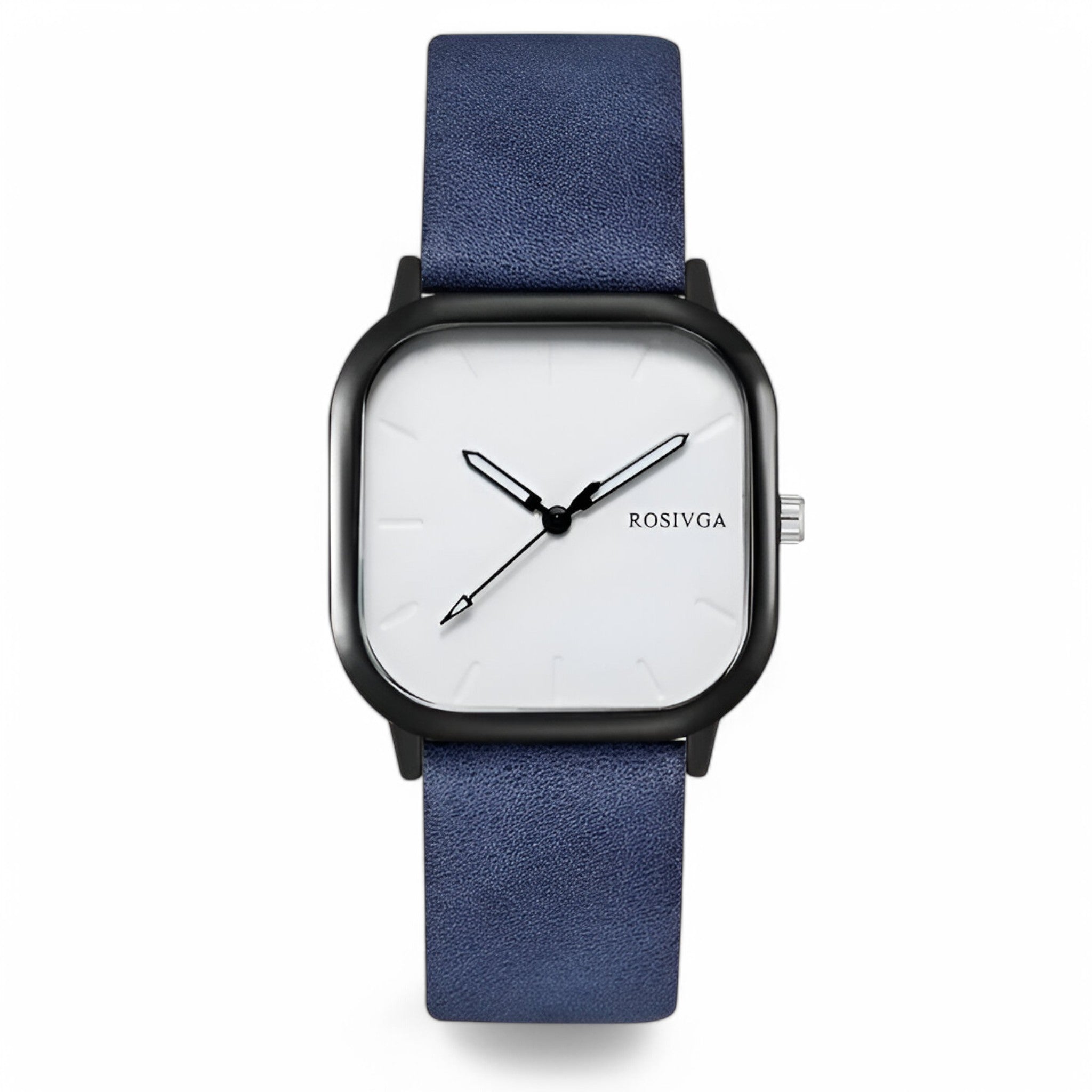 Orologio al quarzo con quadrante quadrato in pelle PU - Blu - accessoires horloges orologio orologio quarzo pelle quadrante quadrato quarzo watches - Concept Palermo