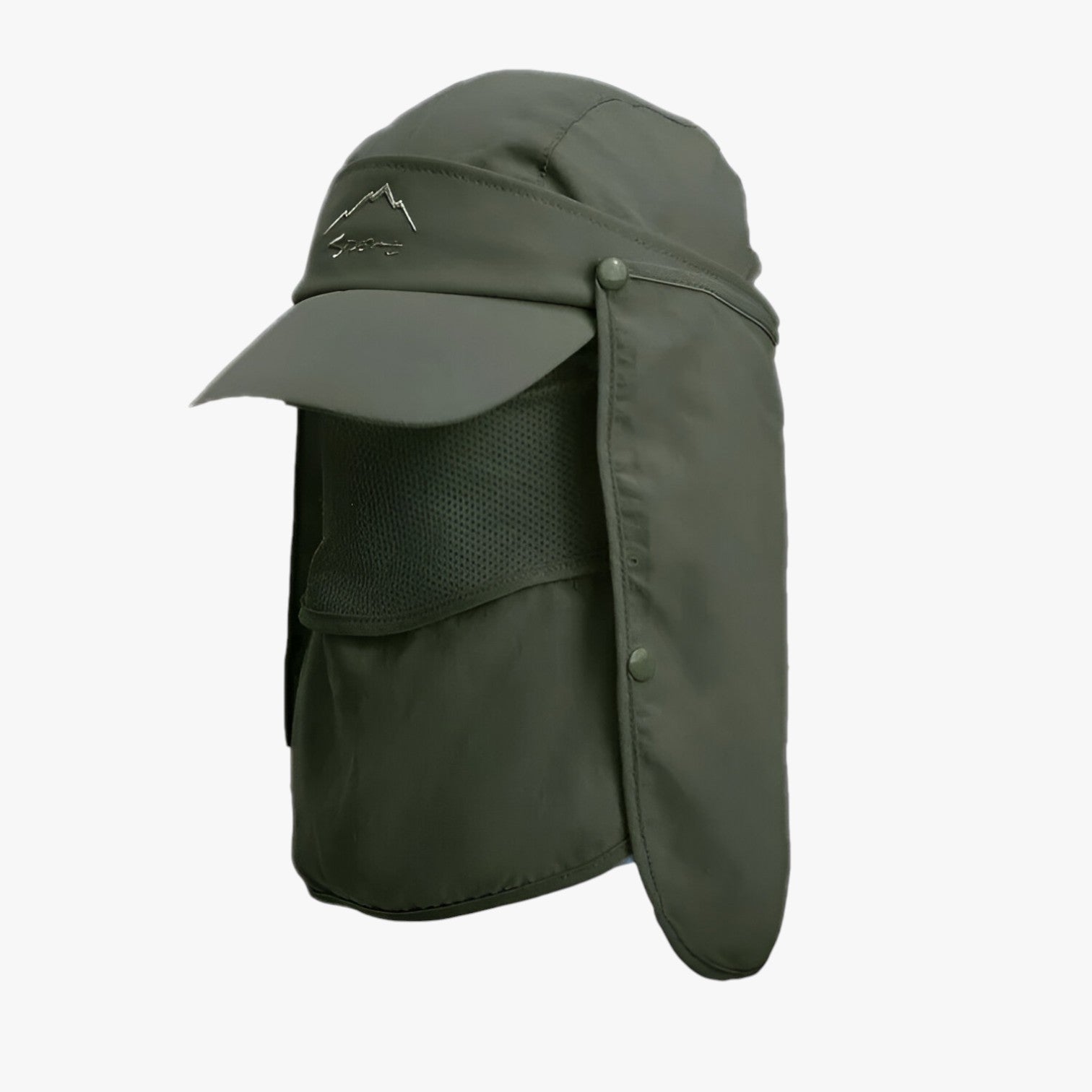 Cappello Estivo Uomo Pieghevole Impermeabile UV – Asciugatura Rapida, Protezione Solare - 147-Verde militare - asciugatura cappello cappello estivo caps estivo impermeabile men's hat mens accessory pieghevole protettivo - Concept Palermo