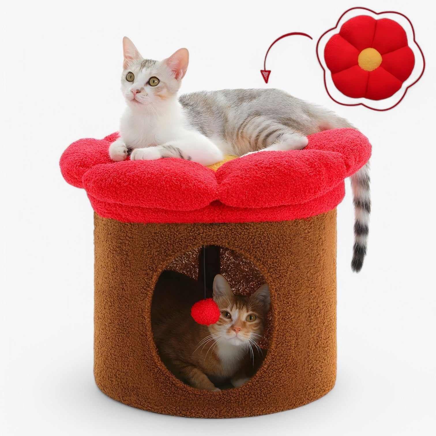 Rifugio per gatti carino con letto a fiori removibile - - carino cats fiori gatti letto pet PET SUPPLIES pets & supplies removibile rifugio rifugio gatti - Concept Palermo