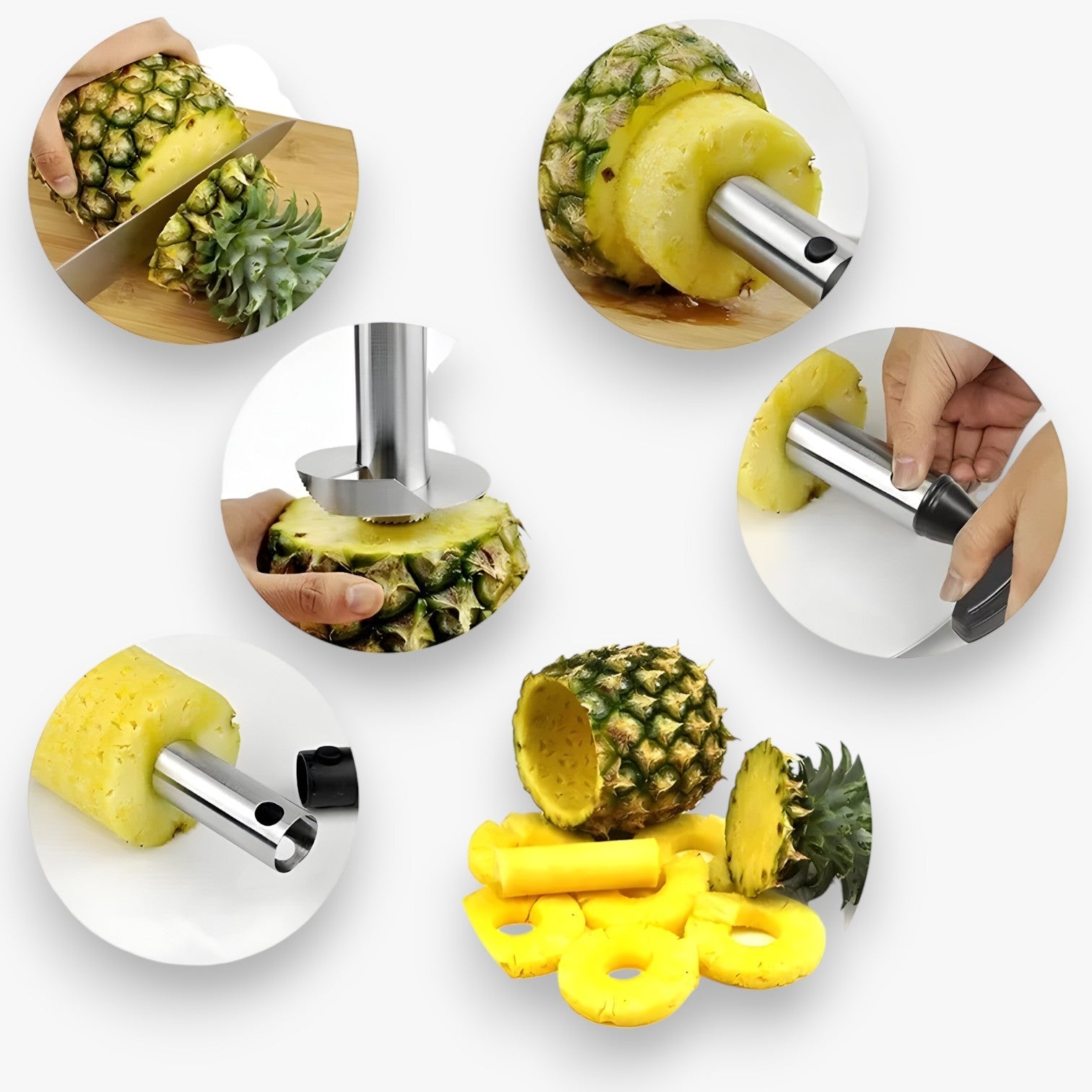 Con questo affetta ananas in acciaio inox Uomo - - acciaio affetta ananas inox Kitchen kitchen & dining kitchen tools questo questo affetta uomo - Concept Palermo