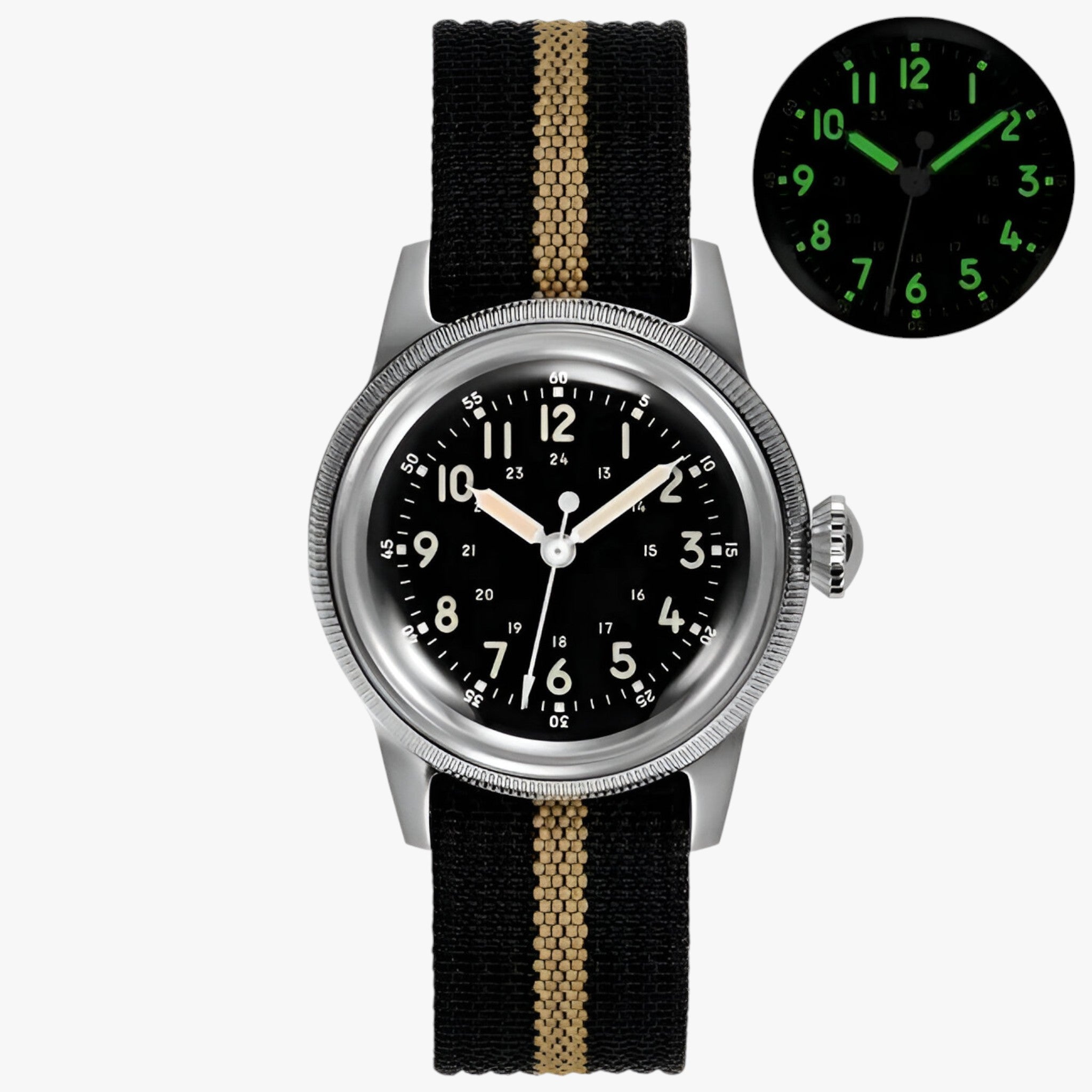 Orologio militare vintage di precisione Oro Uomo - Argento Nero - accessoires horloges militare orologio orologio militare precisione uomo vintage watches - Concept Palermo