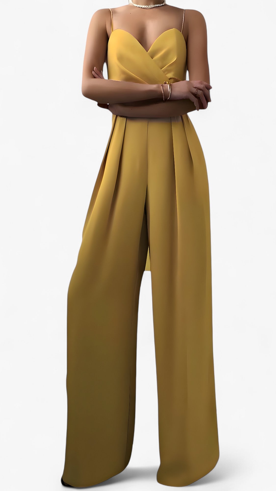 Tuta Elegante Donna con Spalline Sottili e Pantaloni a Palazzo Morbidi - - 12/28/2024 one-pieces palazzo pantaloni sottili spalline Summer/Jumpsuit tuta tuta spalline - Concept Palermo