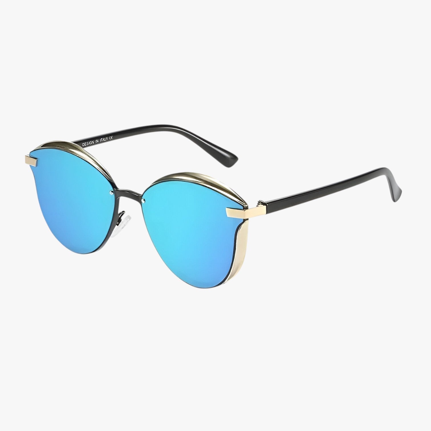 Occhiali da sole tondi polarizzati – protezione UV per donne - Blu oro - donne Fashion Sunglasses occhiali occhiali sole polarized sunglasses women polarizzati protezione sole sunglasses tondi - Concept Palermo