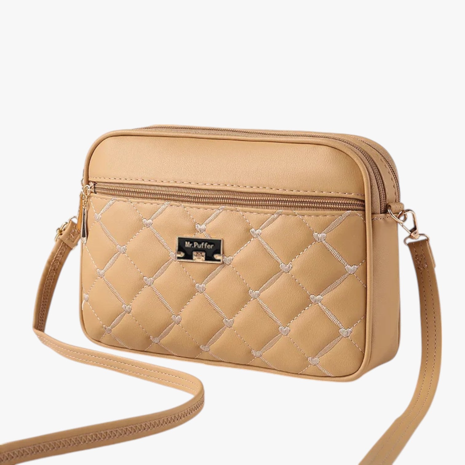 Borsa a Spalla Donna 2025 in PU Lingge, Piccola e Versatile - Marrone Chiaro 26cm 8cm 18cm - bag Bags borsa borsa spalla Crossbody Bags donna lingge piccola spalla versatile women bag women bags - Concept Palermo