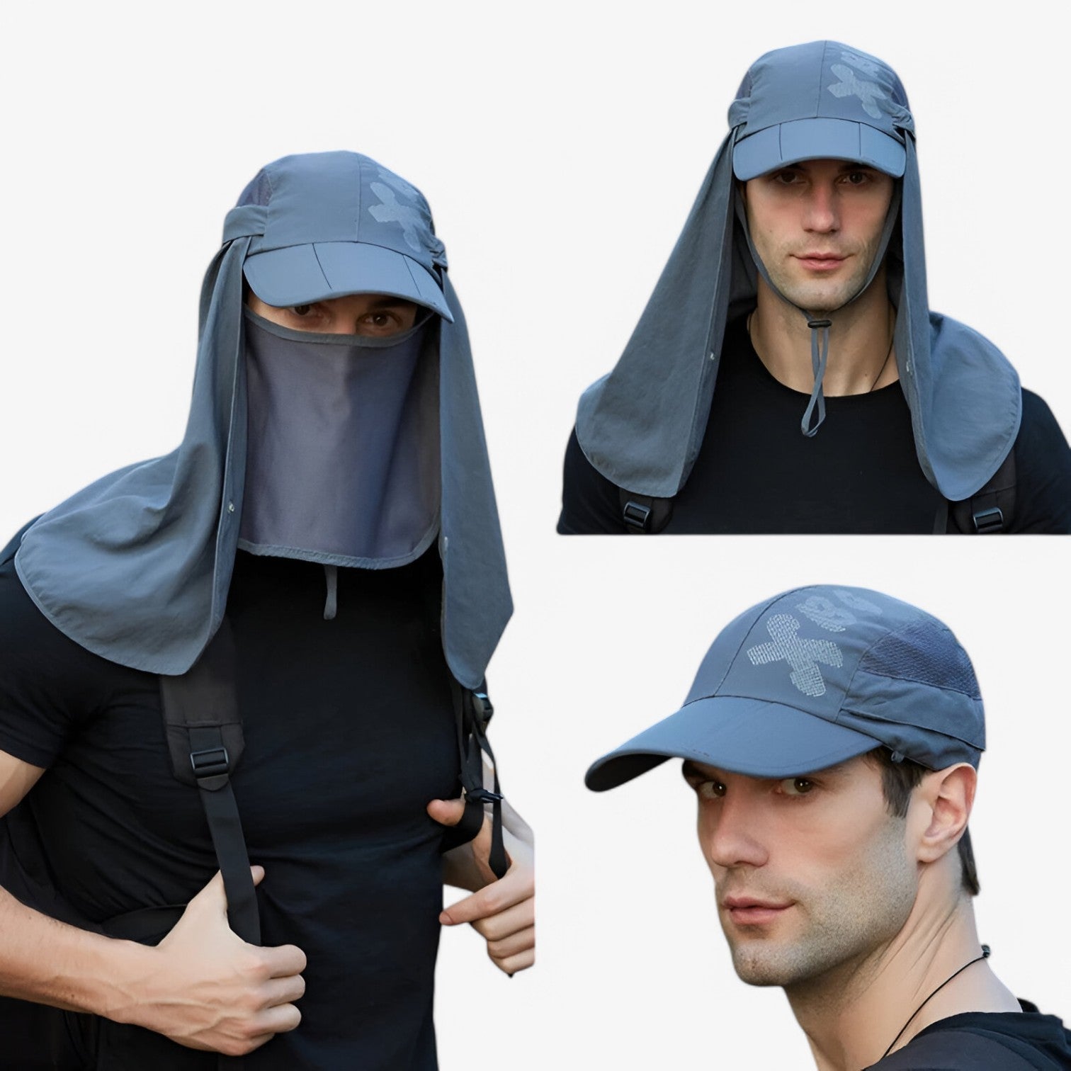 Cappello Estivo Uomo Pieghevole Impermeabile UV – Asciugatura Rapida, Protezione Solare - - asciugatura cappello cappello estivo caps estivo impermeabile men's hat mens accessory pieghevole protettivo - Concept Palermo