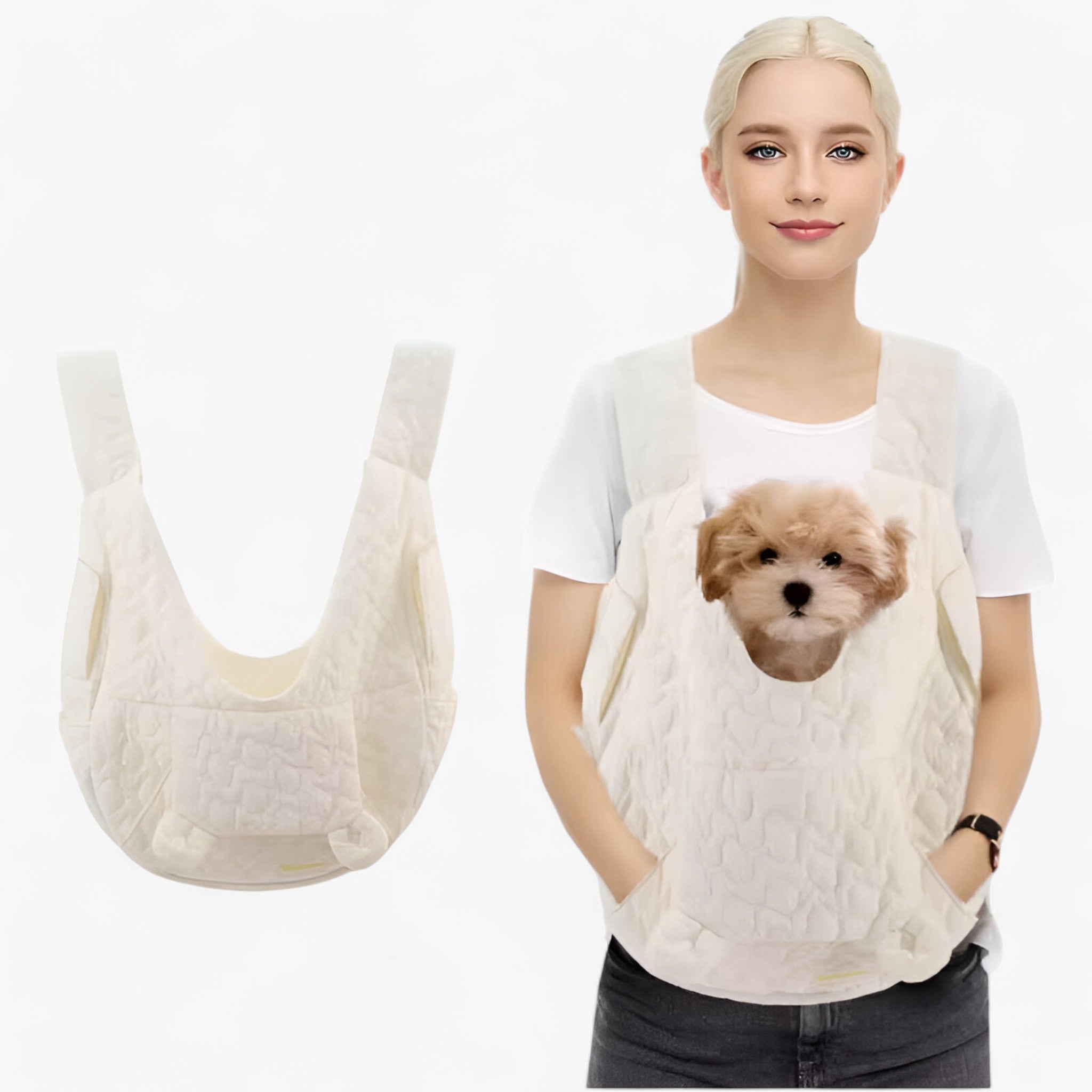 Borsa da Trasporto Extra Spaziosa – Confortevole, Impermeabile e Resistente al Vento - bianco M - borsa borsa trasporto confortevole extra impermeabile pets & supplies resistente spaziosa sport - Concept Palermo