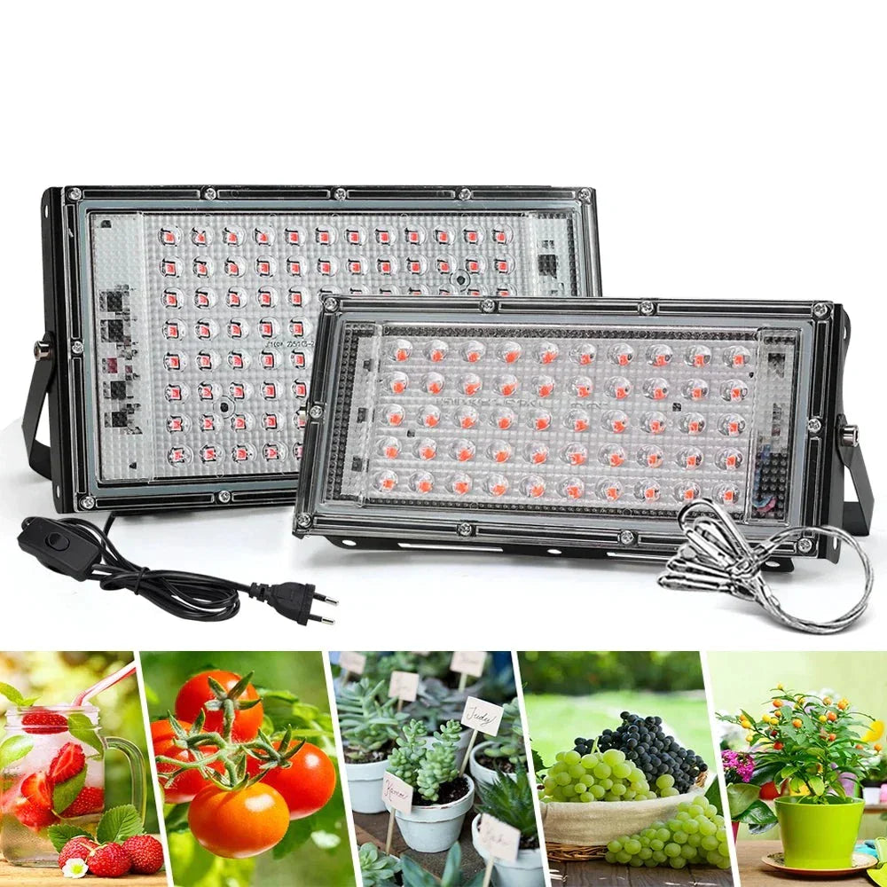 HydroGlow - Lampada da coltivazione LED a spettro completo con spina EU Nero - - coltivazione completo Decoration lighting grow lamp grow light home & garden hydroglow lampada led lamp lightning plant light spettro spina - Concept Palermo
