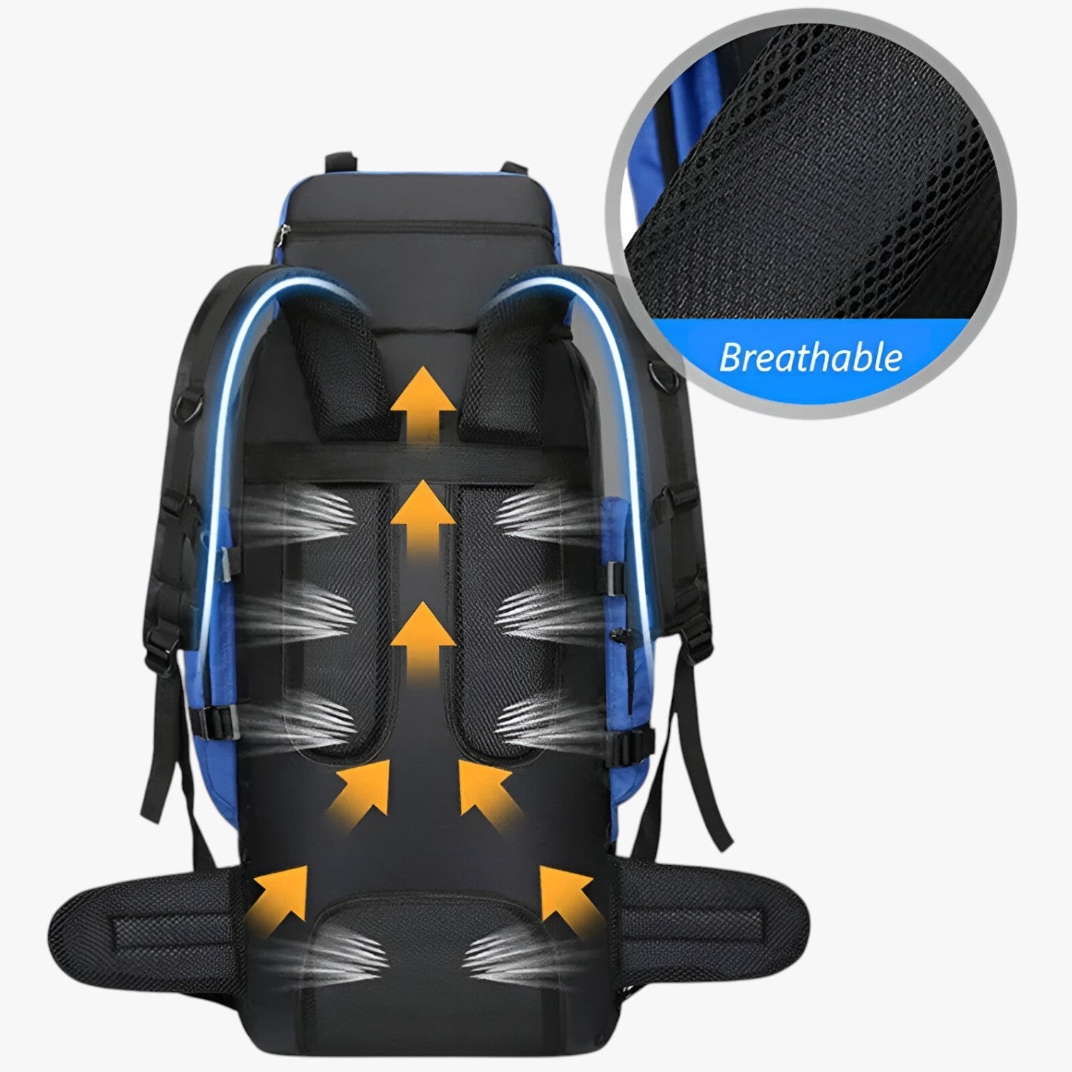 Zaino Trekking Impermeabile Uomo 60L - Grande, Resistente e Comodo per Avventura - - avventura Backpacks Bags impermeabile mens bag pronto spazioso trekking uomo zaino - Concept Palermo