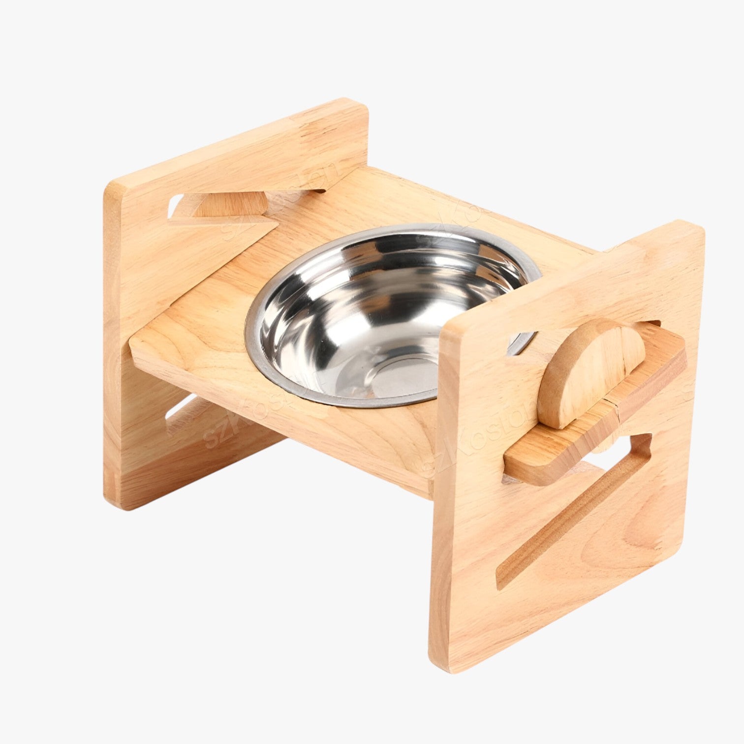 Ciotola per Cani in Bambù Regolabile Ergonomica e Pieghevole Legno - 1 pezzo di ciotole - animali domestici bambù cani ciotola ciotola cani ergonomica legno pets & supplies pieghevole - Concept Palermo