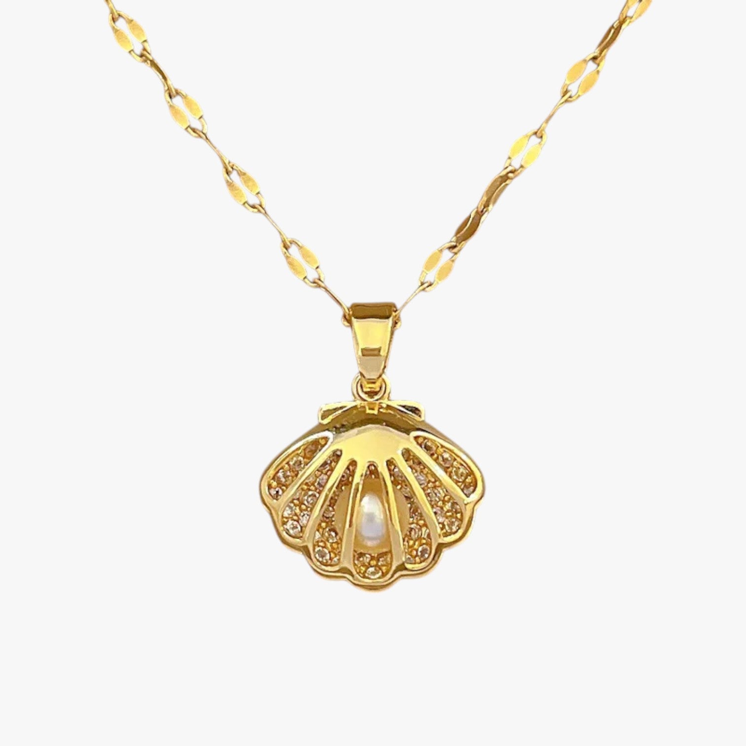 Collana di perle di conchiglia retrò Lana - oro 45cm CHINA - collana collana perle conchiglia elegant womens necklaces jewelry lana necklace NECKLACES Necklaces for Women perle retr - Concept Palermo