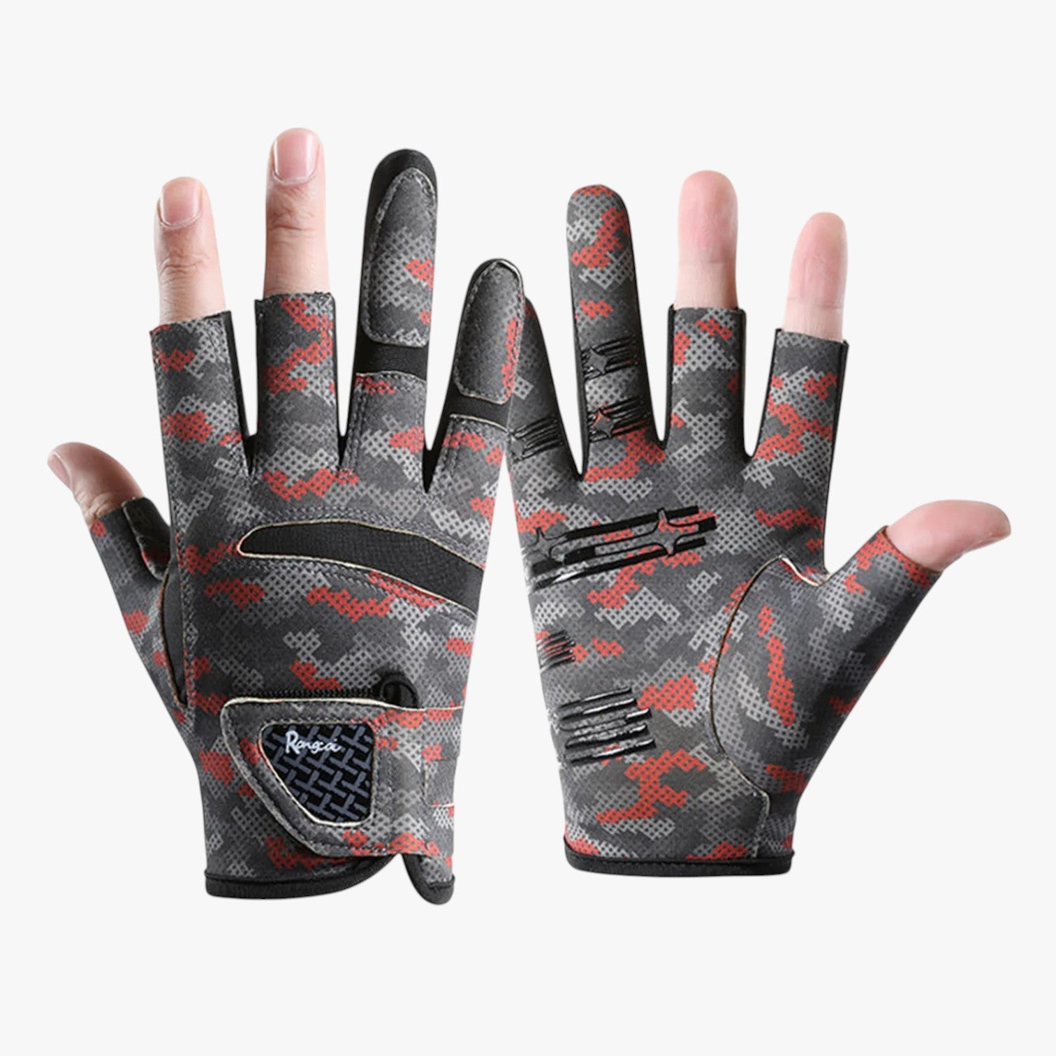 Guanti da pesca estivi antiscivolo a 3 dita Uomo - Rosso - antiscivolo dita estivi gloves gloves for men guanti guanti pesca killian | guanti da pesca estivi antiscivolo a 3 dita - €25 mens gloves pesca uomo - Concept Palermo