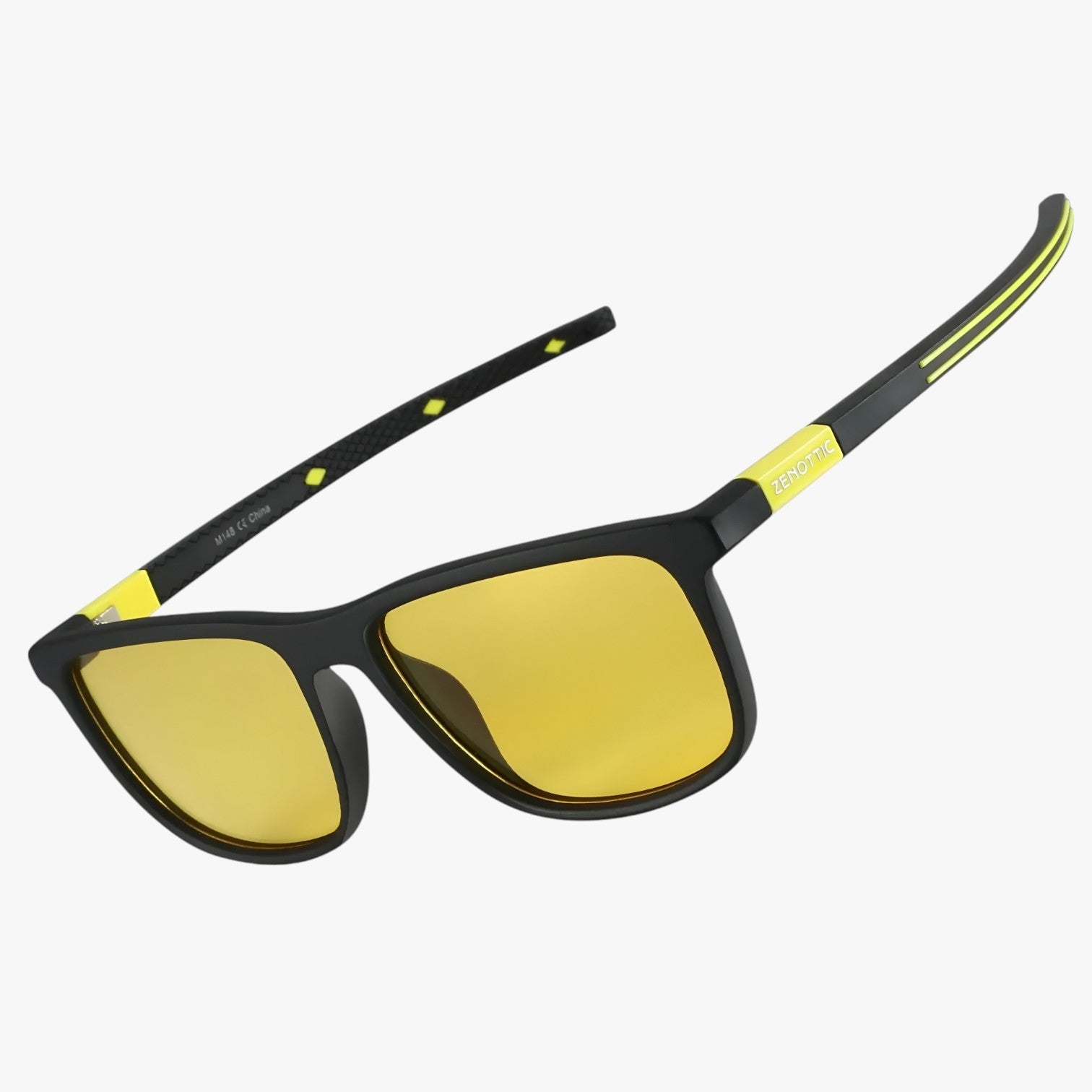Occhiali da sole quadrati polarizzati – protezione UV leggera Uomo - Lente per visione notturna ZNOTTIC - leggera mens sunglasses occhiali occhiali sole polarizzati protezione quadrati sole sunglasses - Concept Palermo