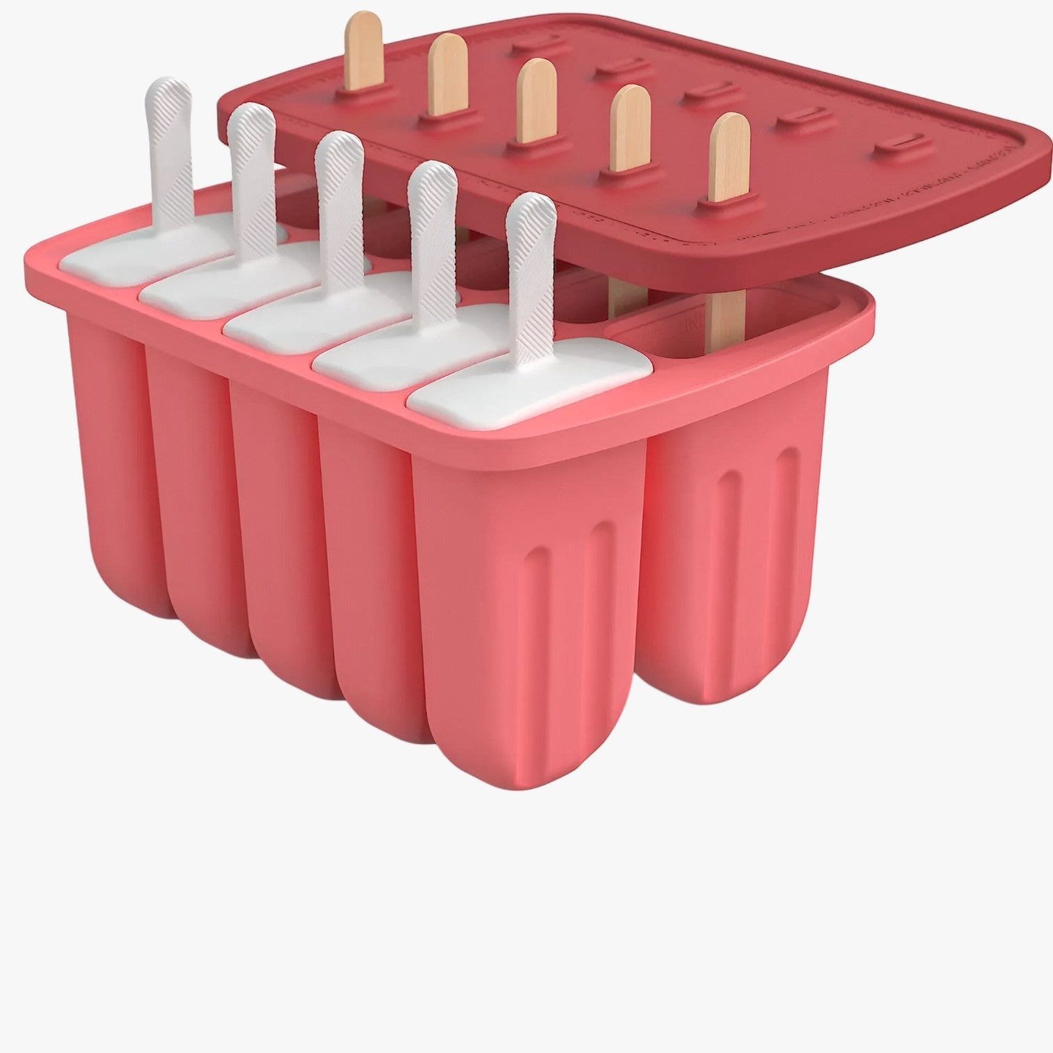 Stampi per Gelato Estivi – Facili Gelati Fai-da-te per Snack Rinfrescanti Uomo - 10 grid-rosso - estivi facili gelati gelato Kitchen kitchen & dining kitchen accessory kitchen tools rinfrescanti snack stampi - Concept Palermo