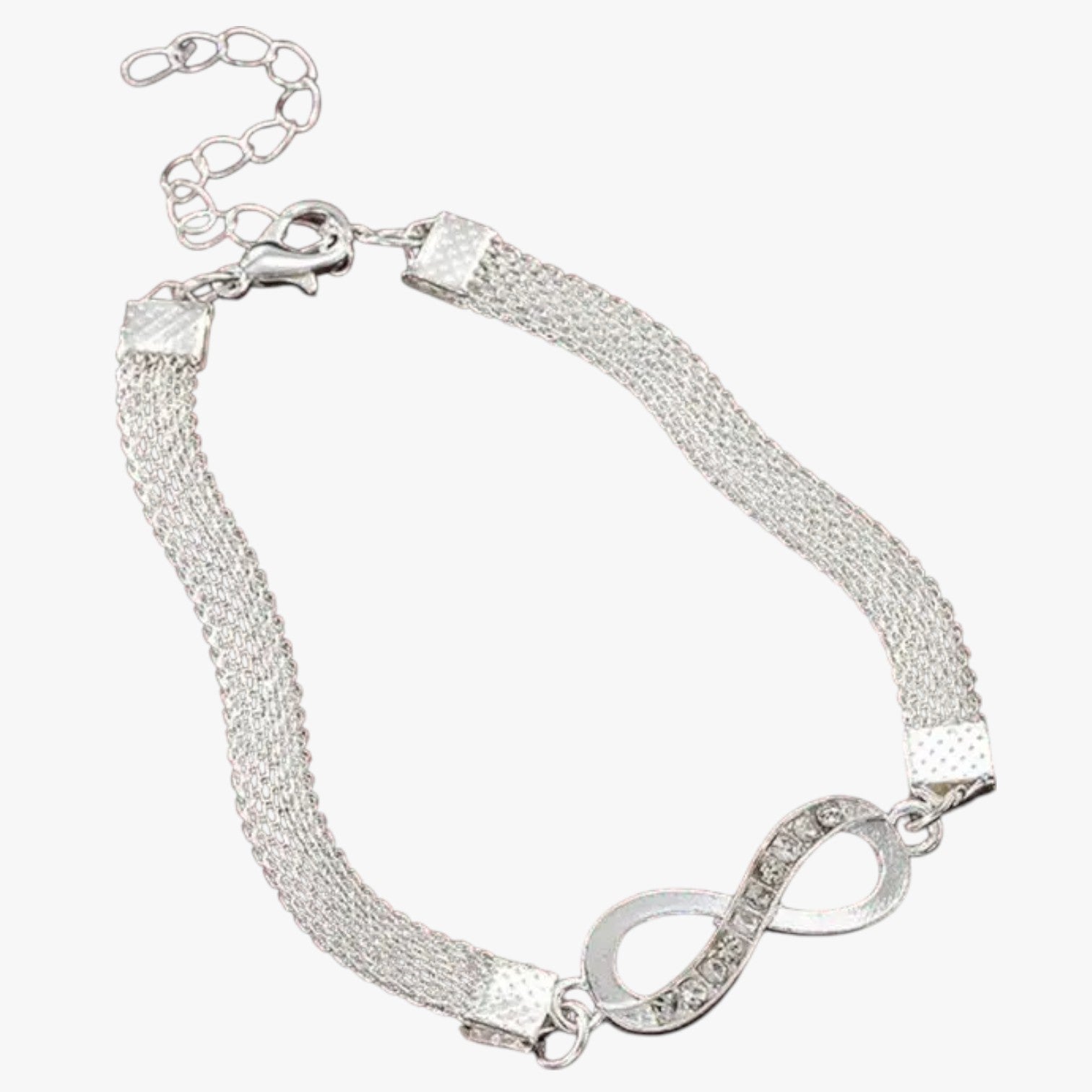 Set di braccialetti con ciondolo a forma di cuore, catene a strati e strass scintillanti - - braccialetti braccialetti ciondolo BRACELET BRACELET FOR WOMEN BRACELETS bracelets for women catene ciondolo cuore forma jewelry scintillanti - Concept Palermo