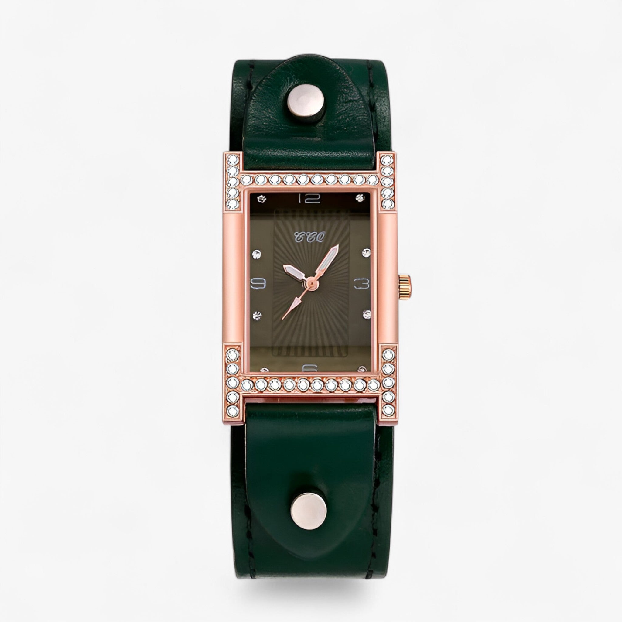Orologio da donna al quarzo con cinturino in pelle per coppie - Verde - cinturino coppie donna female watch orologio orologio donna pelle quarzo watch for women watches - Concept Palermo