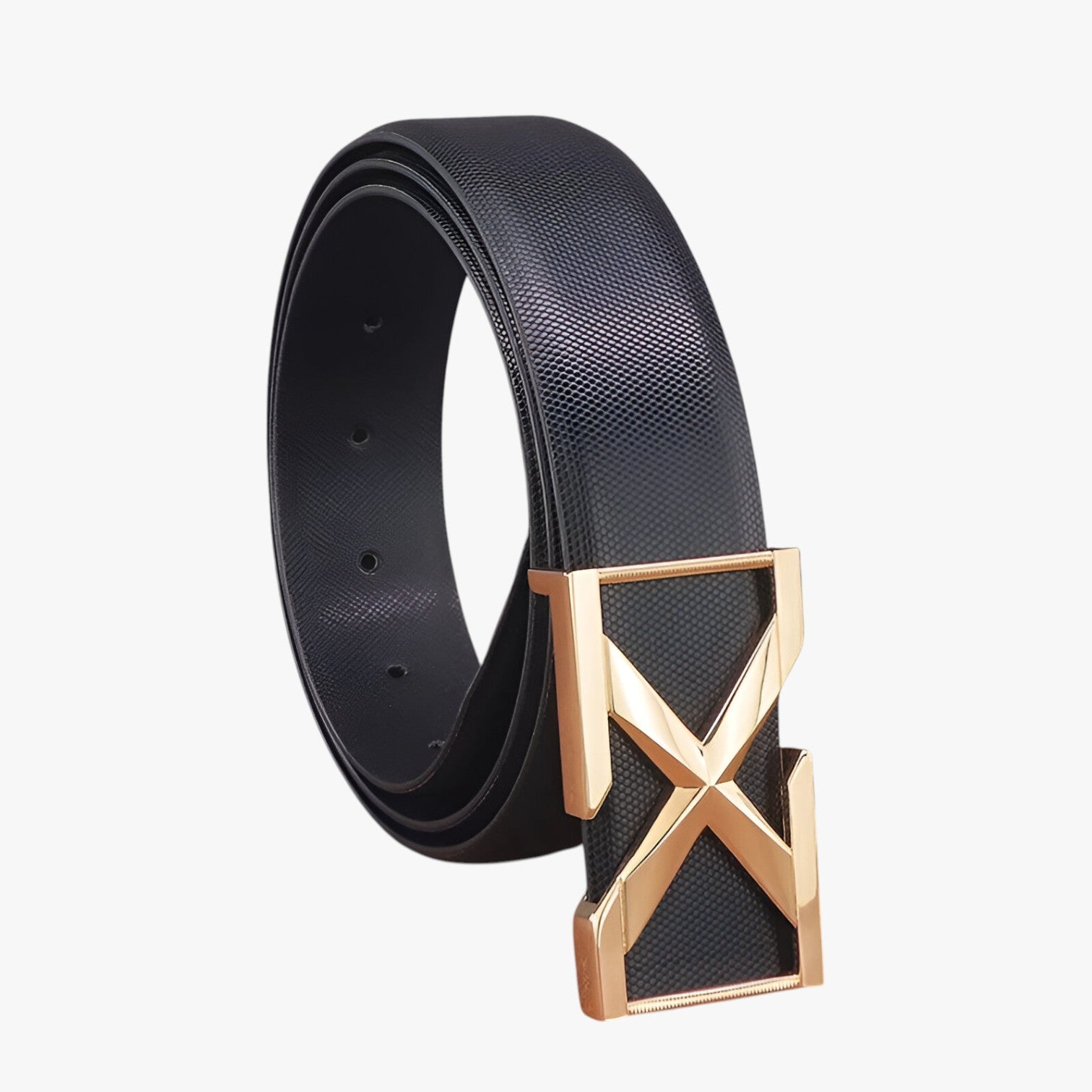 Cintura da Uomo con Fibbia X Stile Casual di Lusso per Giovani - - Belts belts for men casual cintura cintura uomo fibbia giovani Mens belt stile uomo - Concept Palermo