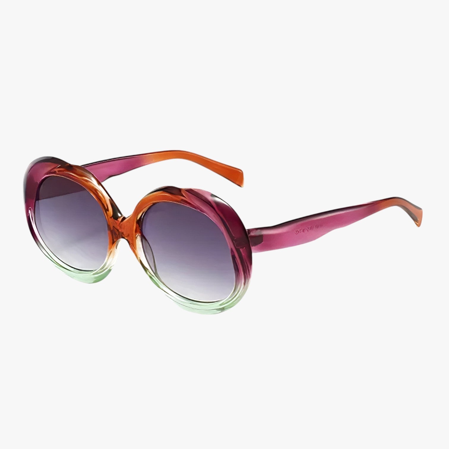 Occhiali da sole ovali in metallo UV400 - viola verde - Fashion Sunglasses metallo occhiali occhiali sole ovali sole sun glasses sunglasses womens sun glasses - Concept Palermo