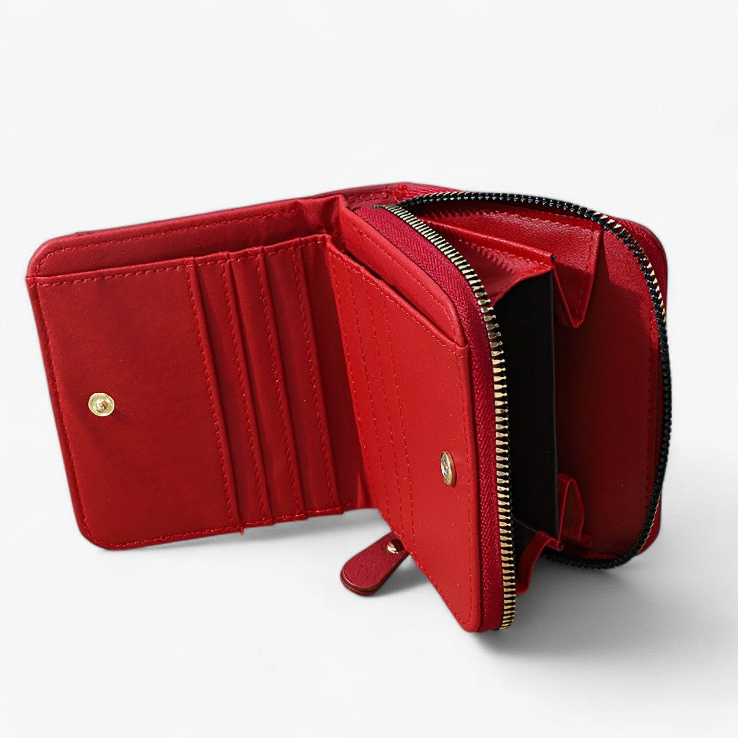 Portafoglio in PU pelle e compatto con pratico design a zip Uomo - - compatto design pelle portafoglio portafoglio pelle pratico uomo wallet wallets womens wallet - Concept Palermo