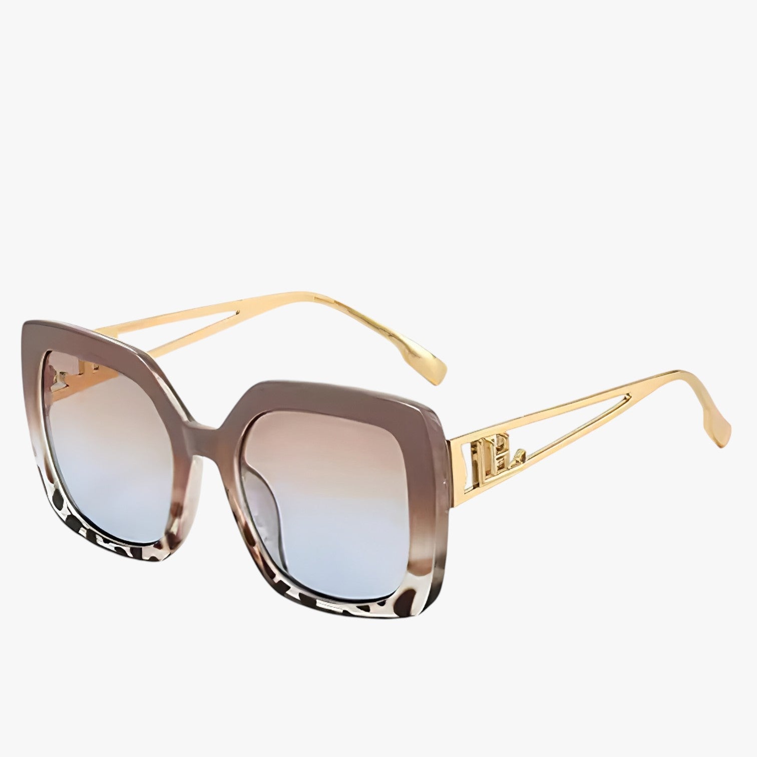 Occhiali da sole vintage con montatura trasparente e lenti a gradiente di lusso - beige - Cat Eye Sunglasses Fashion Sunglasses gradiente lenti montatura occhiali occhiali sole polarized sunglasses women sole sunglasses trasparente - Concept Palermo