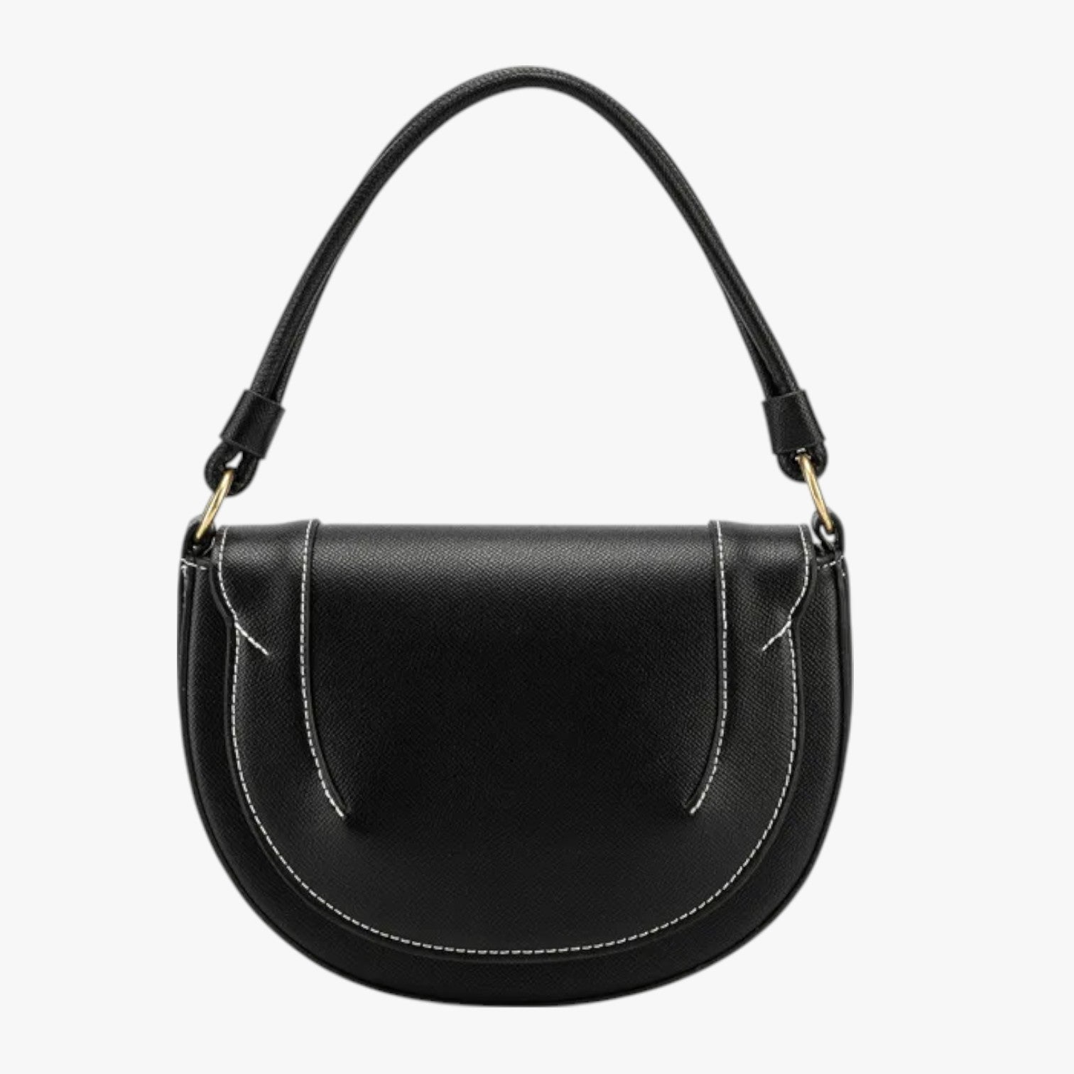 Borsa Donna Bordeaux in Pelle PU e Compatta - Nero - bag Bags bordeaux borsa borsa donna compatta donna pelle Shoulder Bags women bags Women's handbags - Concept Palermo