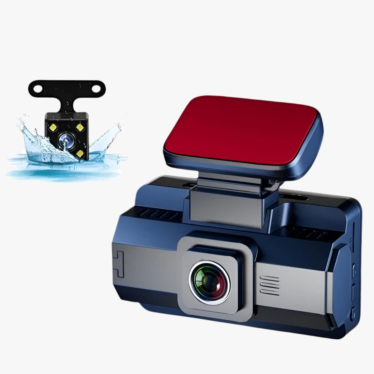 Dashcam con obiettivo triplo – 1080P HD e visione notturna Uomo - voorkant en achterkant - camera dashcam dashcam obiettivo gadget gadgets notturna obiettivo triplo uomo visione - Concept Palermo