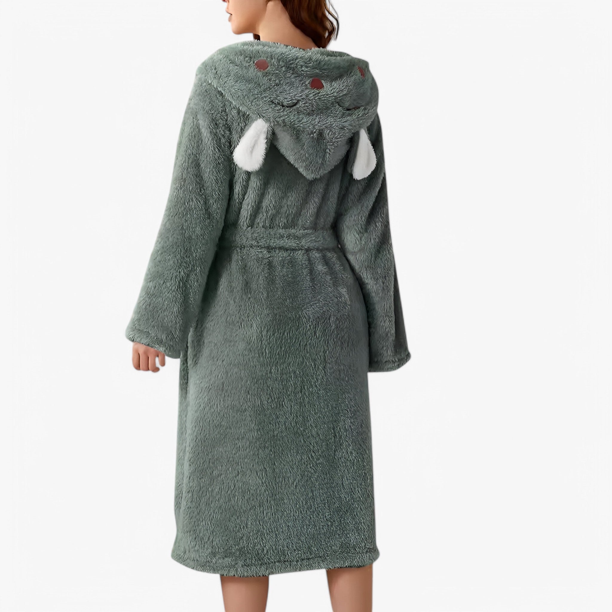 Morbido Accappatoio con Orecchie di Coniglio Uomo - Verde - accappatoio accappatoio orecchie coniglio luna | morbido accappatoio con orecchie di coniglio- € orecchie uomo - Concept Palermo